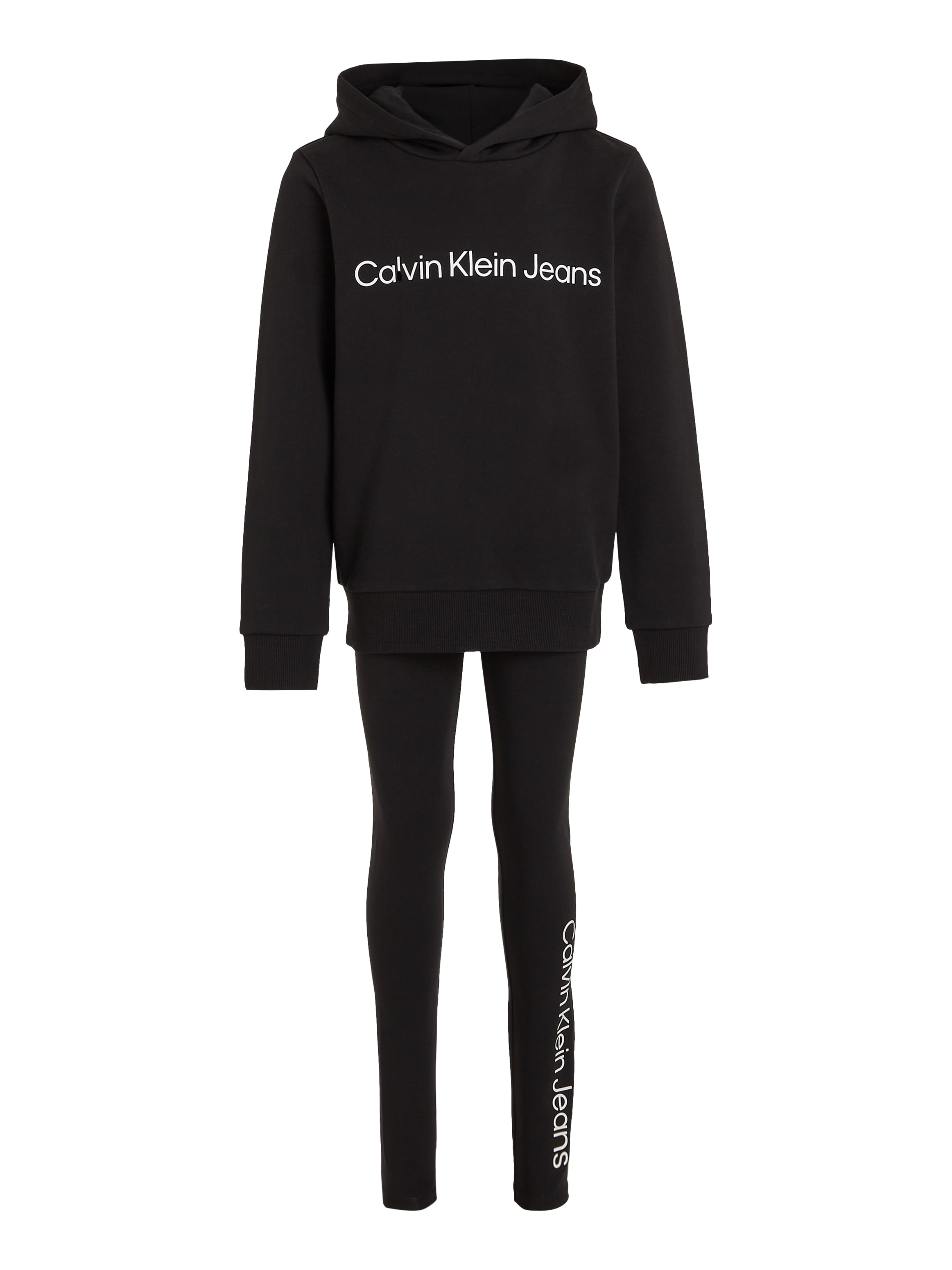 Calvin Klein Jeans Langarmshirt & Leggings »INST.LOGO RLX.HOODIE LEGGING SET«, für Kinder bis 16 Jahre