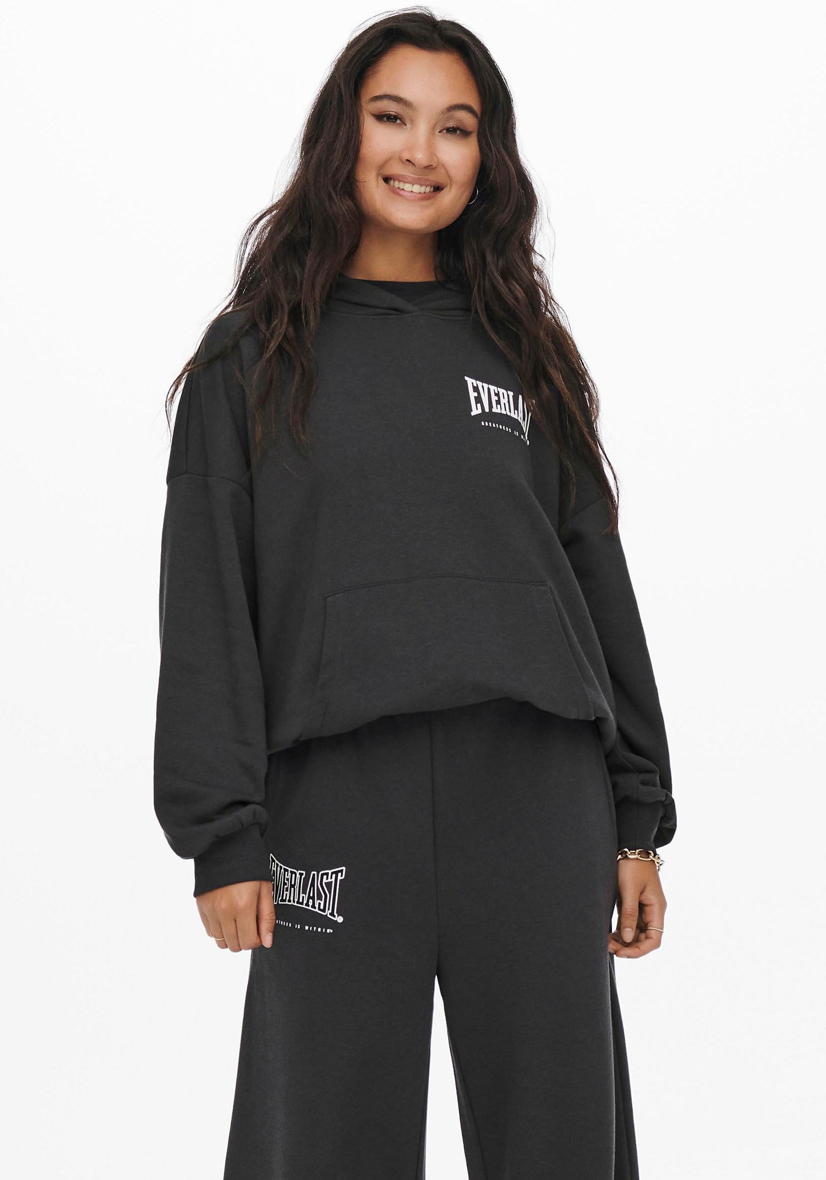 Only Hoodie »ONLEVERLAST L/S HOODIE NN«, mit Everlast Logo