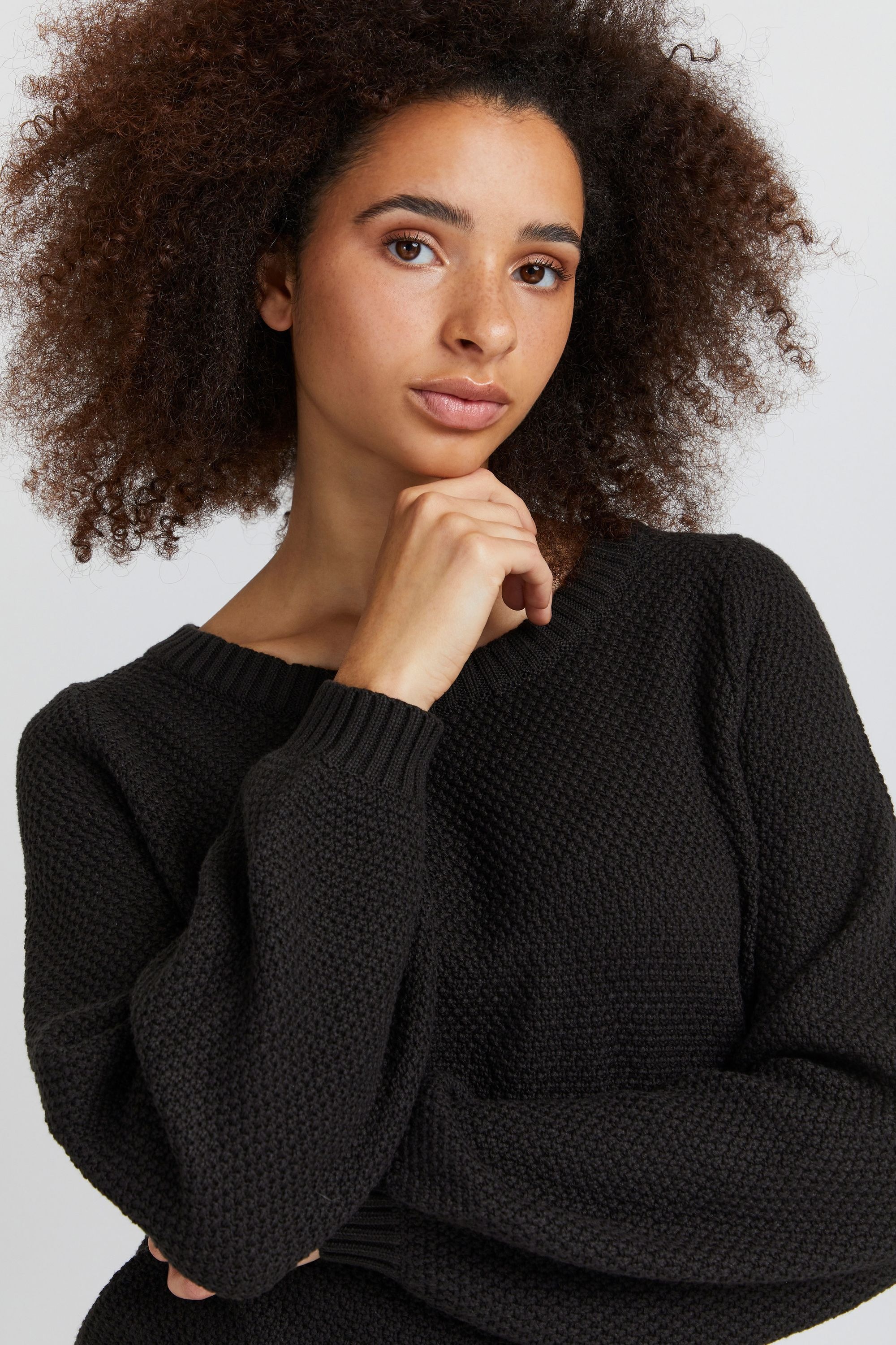 Ichi Strickfleece-Pullover »Strickpullover IHNoelle«