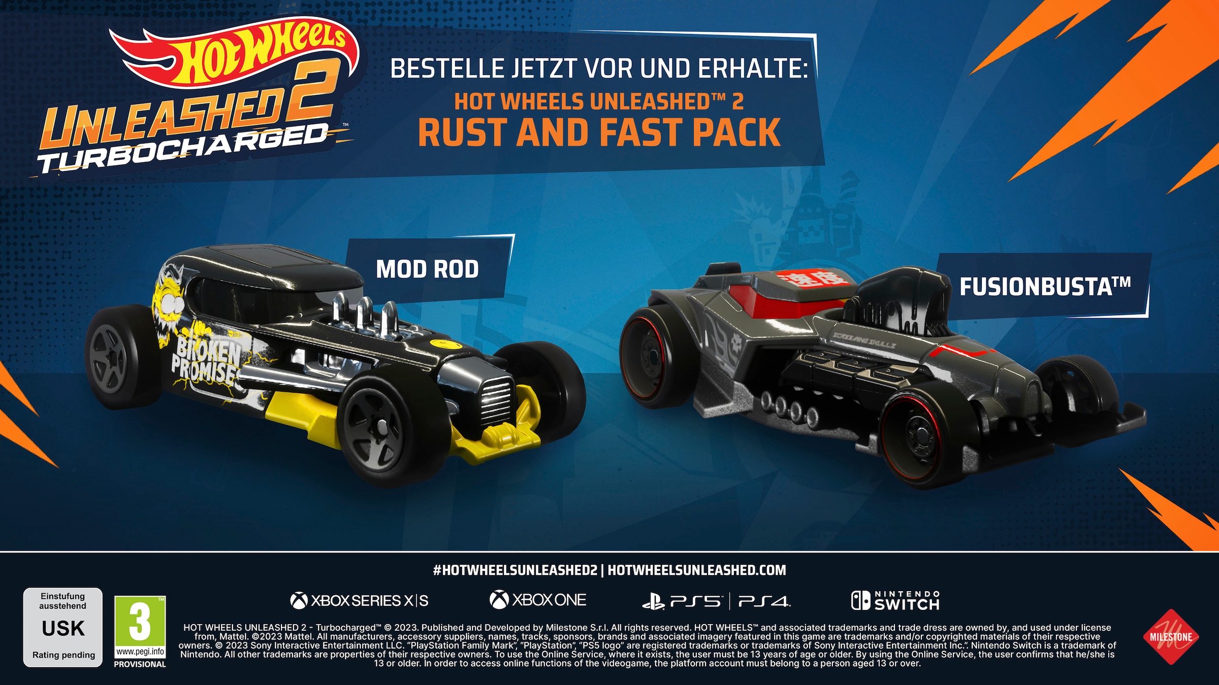 Milestone Spielesoftware »Hot Wheels Unleashed 2 Turbocharged Pure Fire Edition«, PlayStation 4