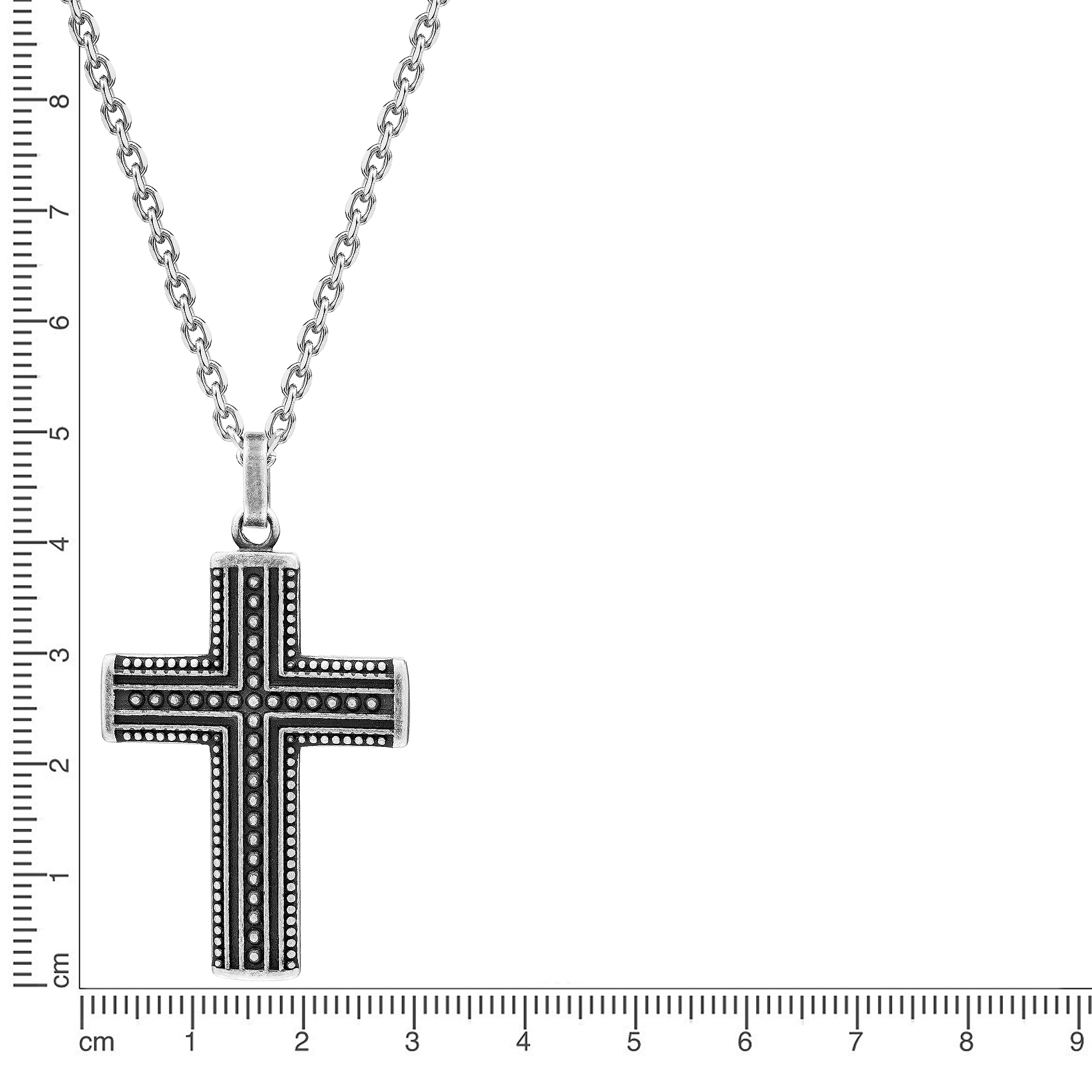 Firetti Kette mit Anhänger »Schmuck Geschenk Edelstahl Halsschmuck Halskette Kreuz«