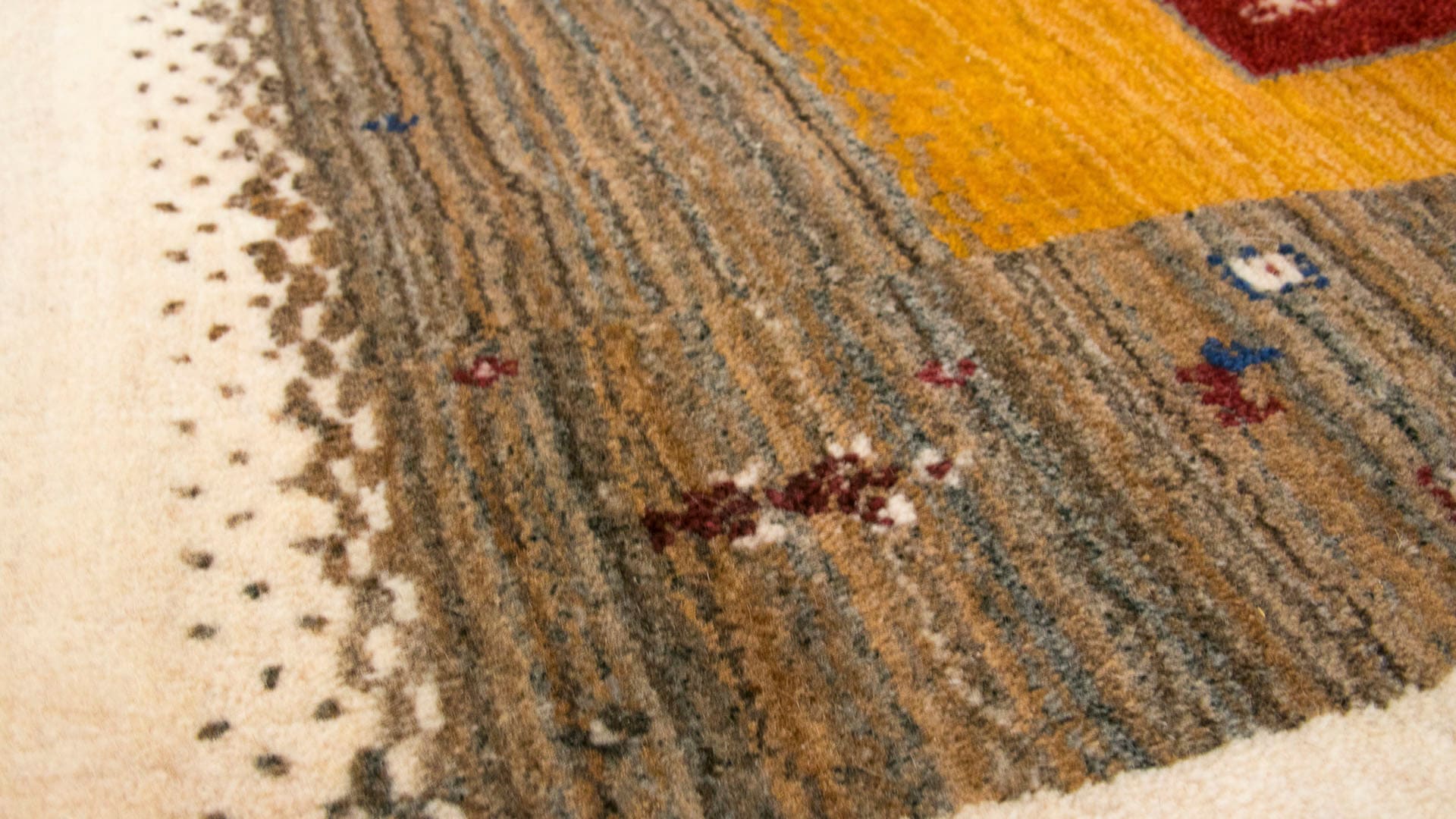 carpetfine Wollteppich »Gabbeh Soni«, rechteckig, 15 mm Höhe, reine Wolle, sehr weicher Flor, Wohnzimmer