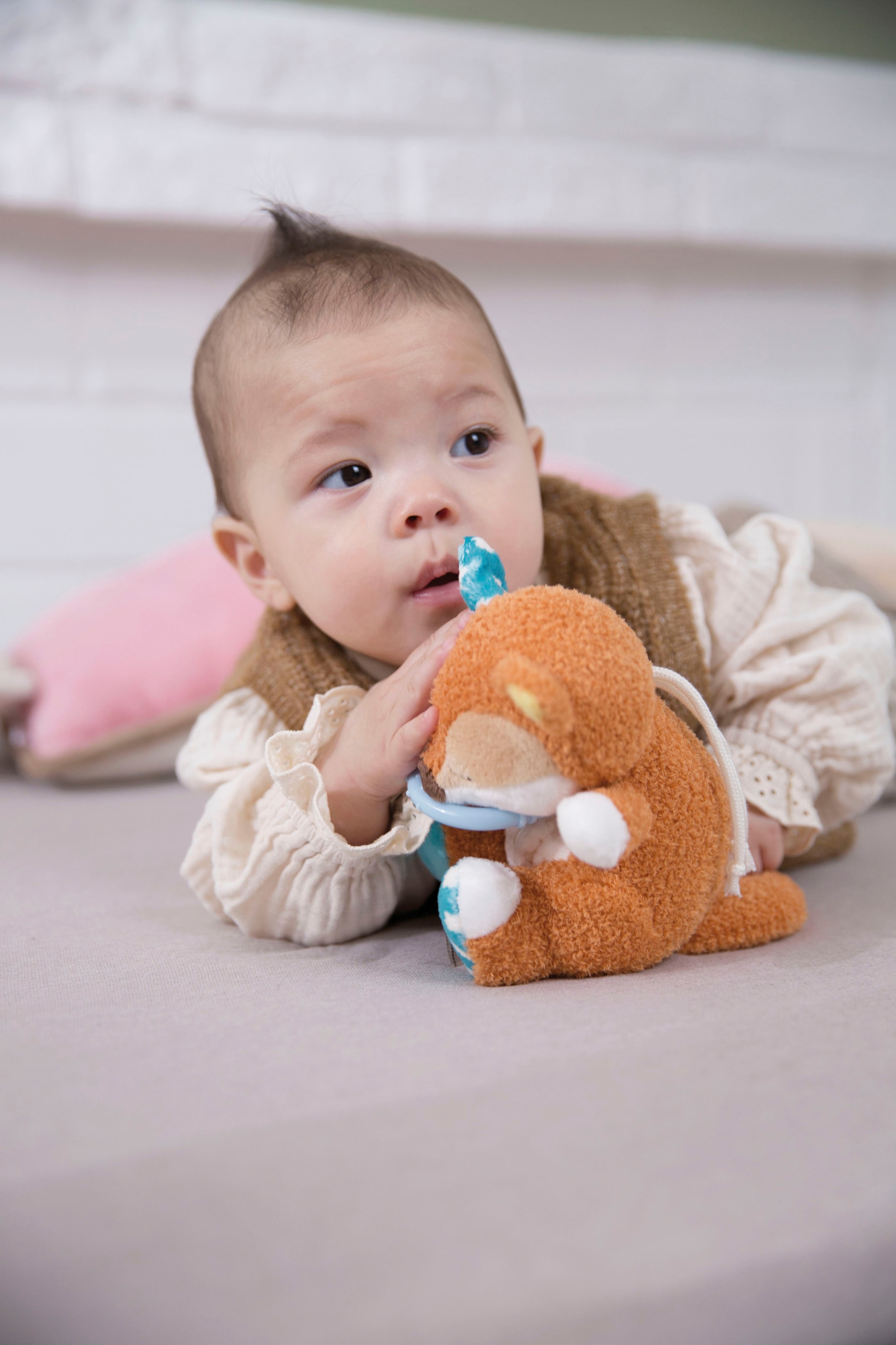 Nici Spieluhr »My First NICI, Fuchs Finni schlafend, 20 cm«, mit aufgestickten Augen