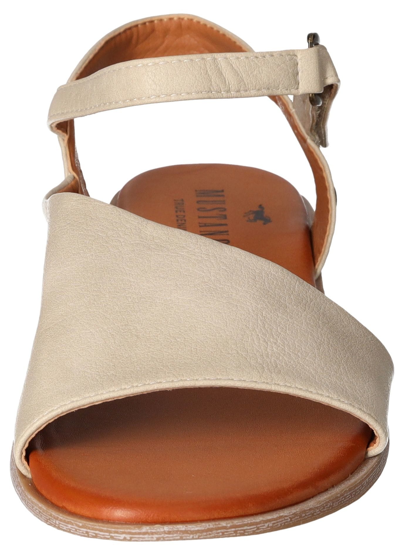 Mustang Shoes Sandale, Sommerschuh, Sandalette, Riemchensandale in asymmetrischer Form
