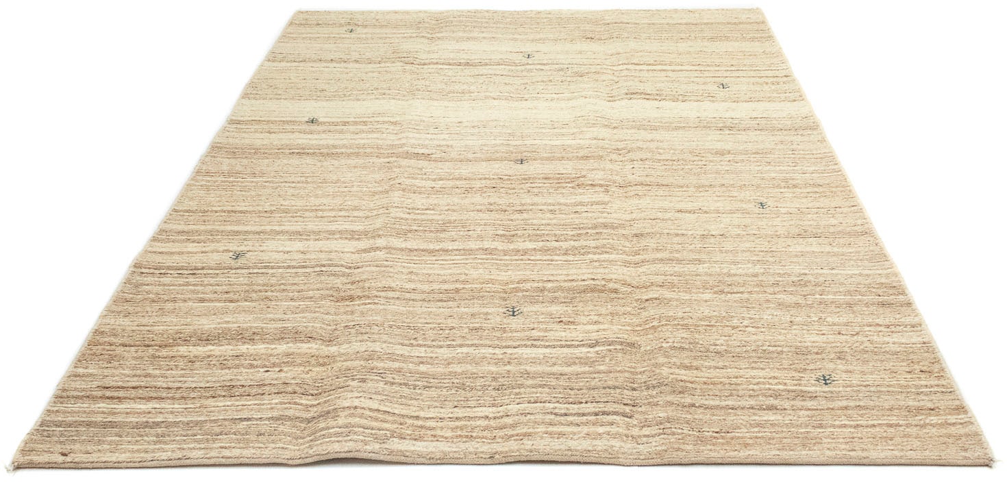 morgenland Wollteppich »Gabbeh Teppich handgeknüpft naturweiß«, online handgeknüpft rechteckig, bei OTTO