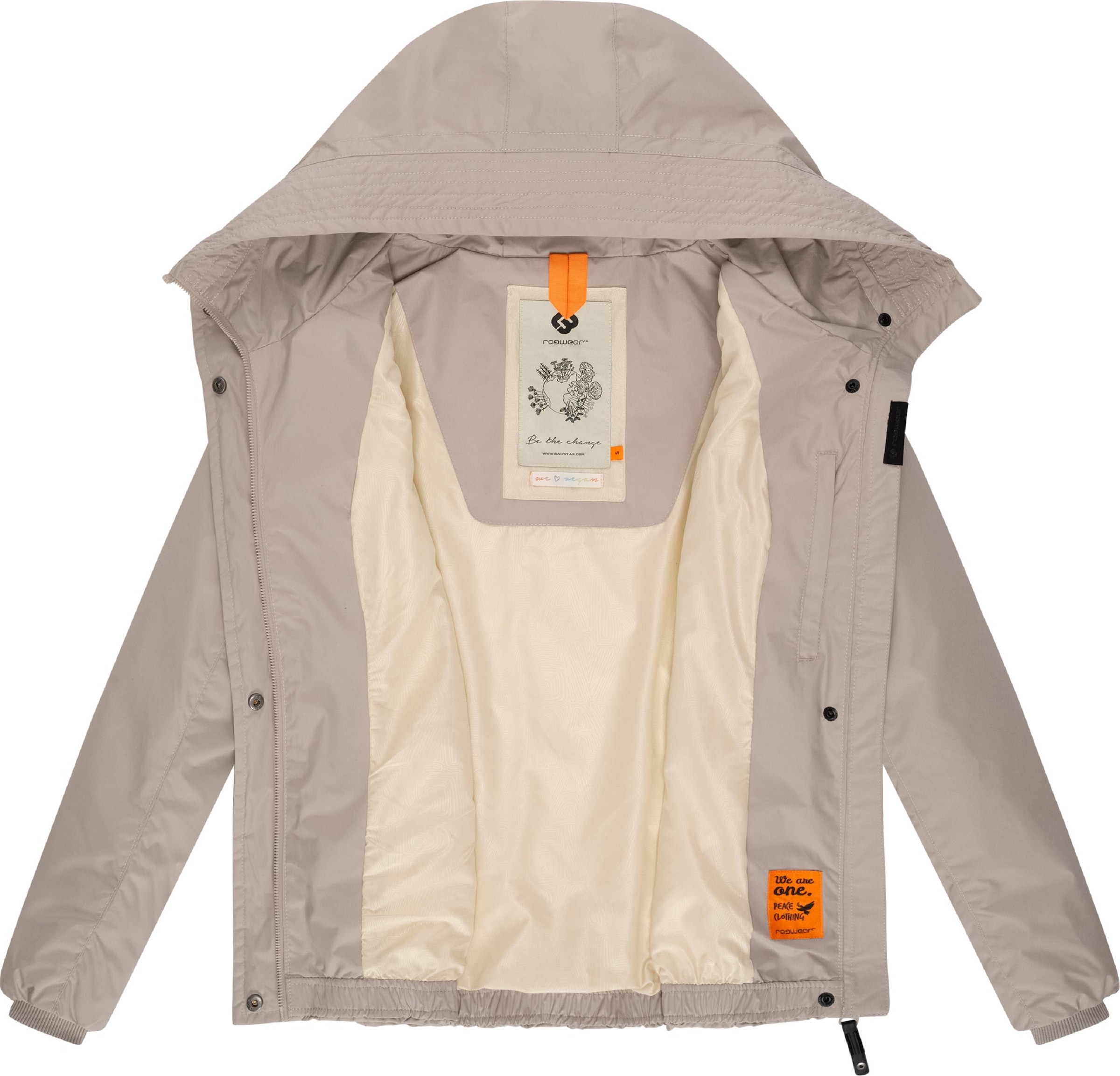 Ragwear Outdoorjacke »Outdoorjacke Vannesa«, mit Kapuze, Wasserdichte Damen Übergangsjacke mit Kapuze