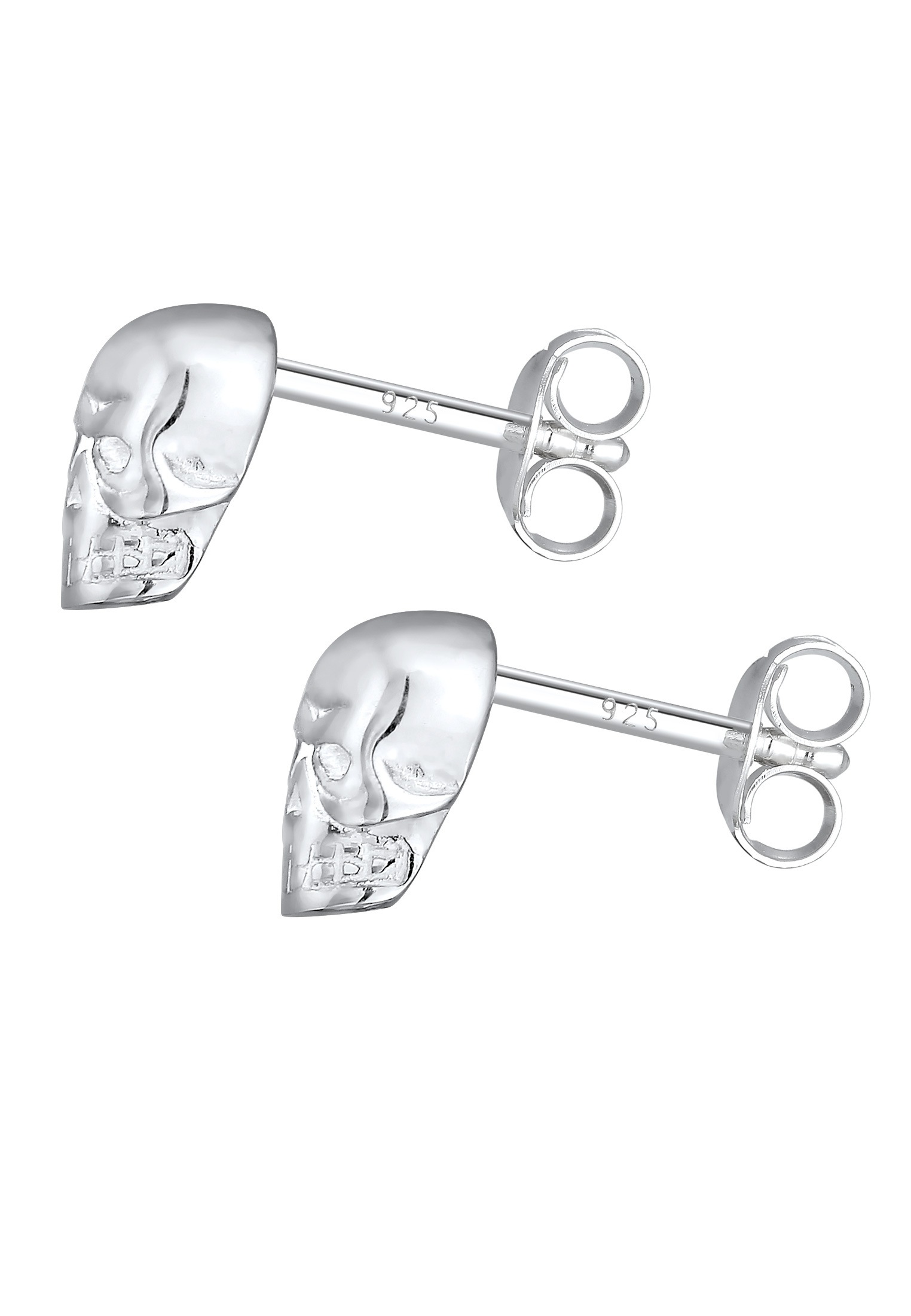 Elli Paar Ohrstecker »Ohrringe Totenkopf Rock Gothic Trend 925 Silber«