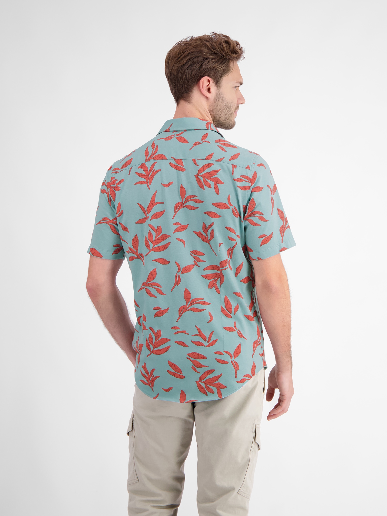 LERROS Kurzarmhemd »LERROS Kurzarmhemd mit floralem Print«