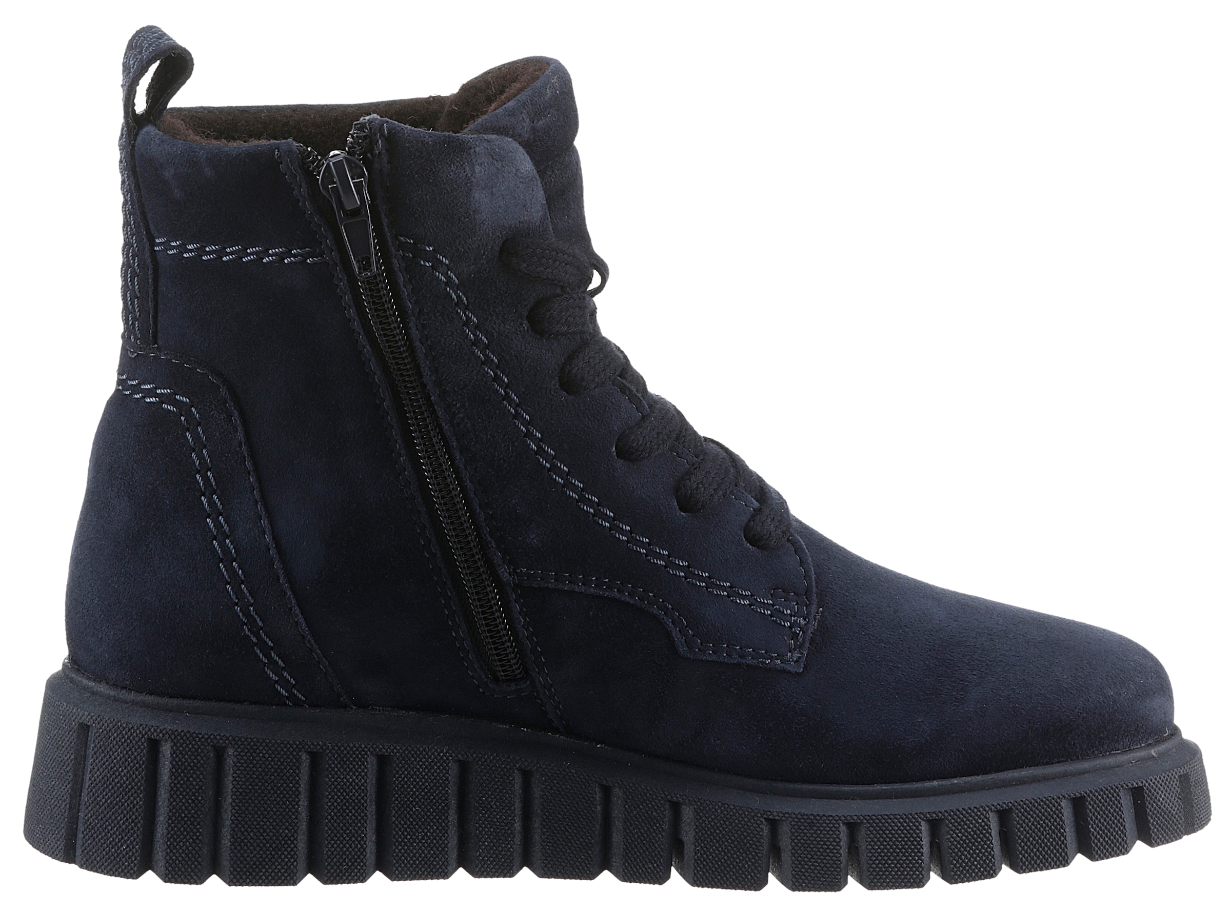 Tamaris Schnürboots, Keilabsatz, Schnürstiefelette mit zusätzlichem Innenreißverschluss