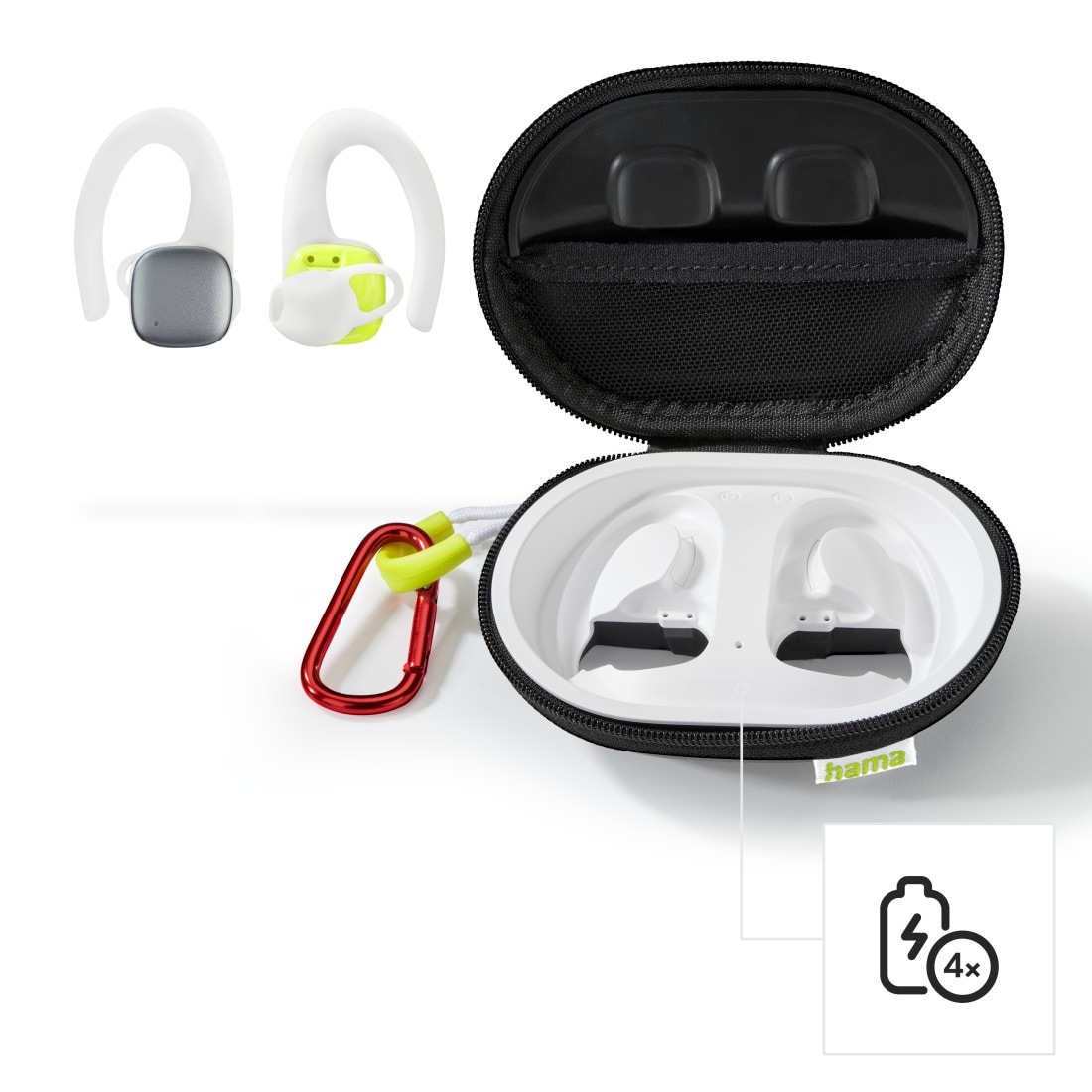 Hama Bluetooth-Kopfhörer »Wireless Bluetooth Headset, In-Ear Bluetooth Kopfhörer für den Sport«