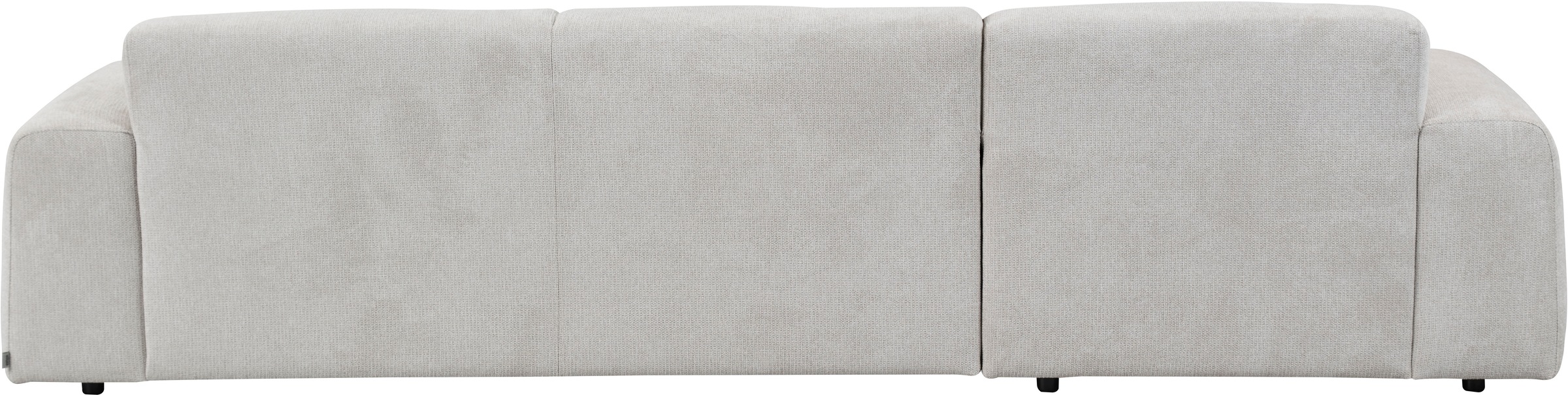 andas Ecksofa »Linkka, Breite 301 cm«, L-Form, in einem weichen Chenille-Stoff, mit Wellenunterfederung
