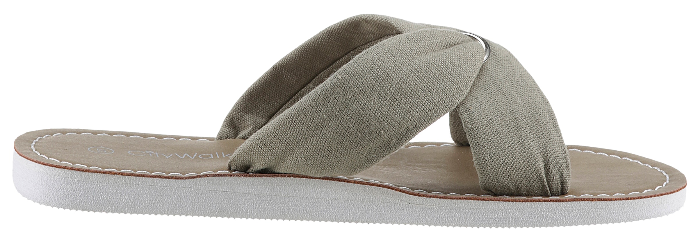 CITY WALK Pantolette, Sommerschuh, Schlappen mit Kreuzbandage