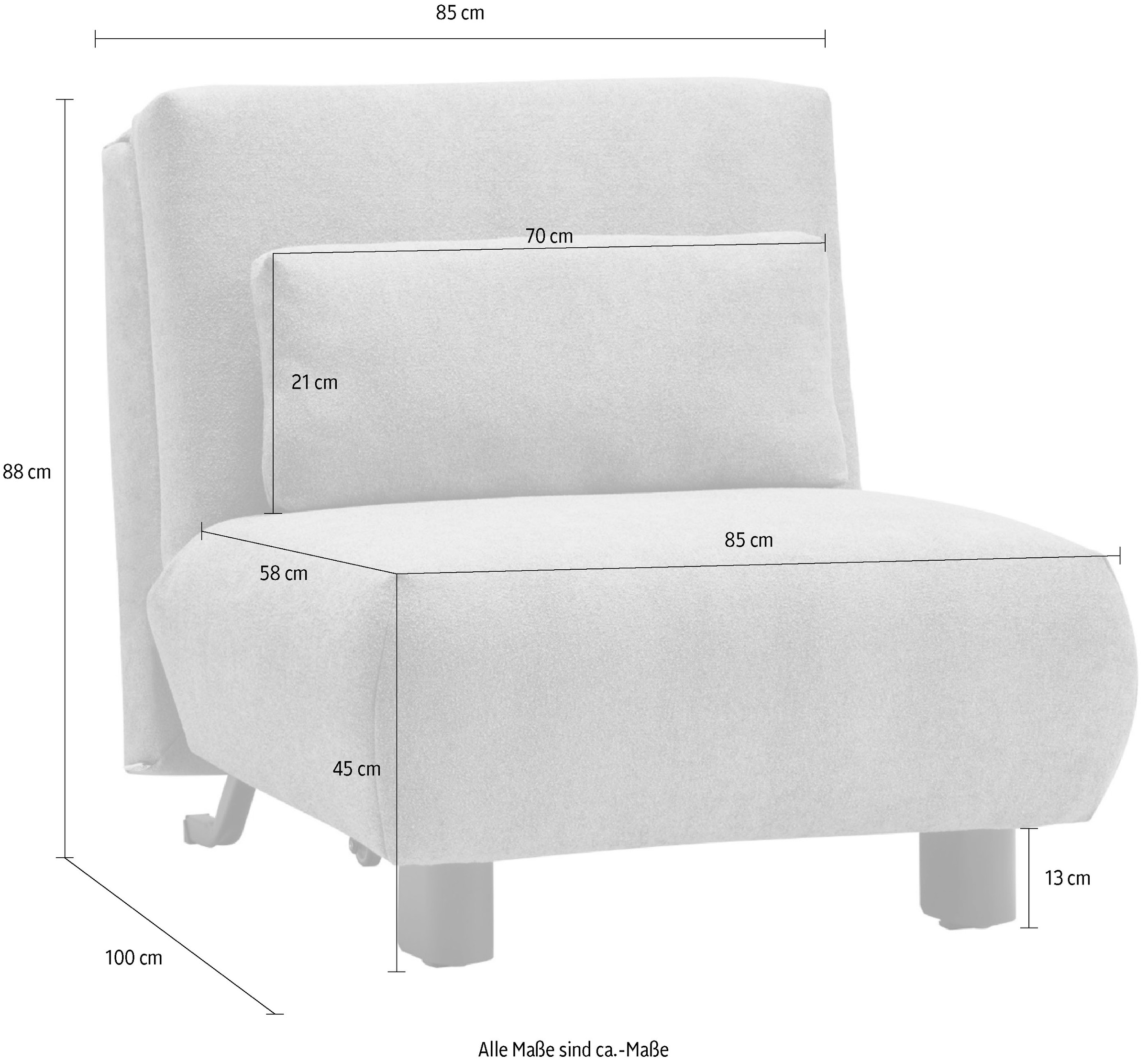 ell + ell Schlafsofa »Minou«