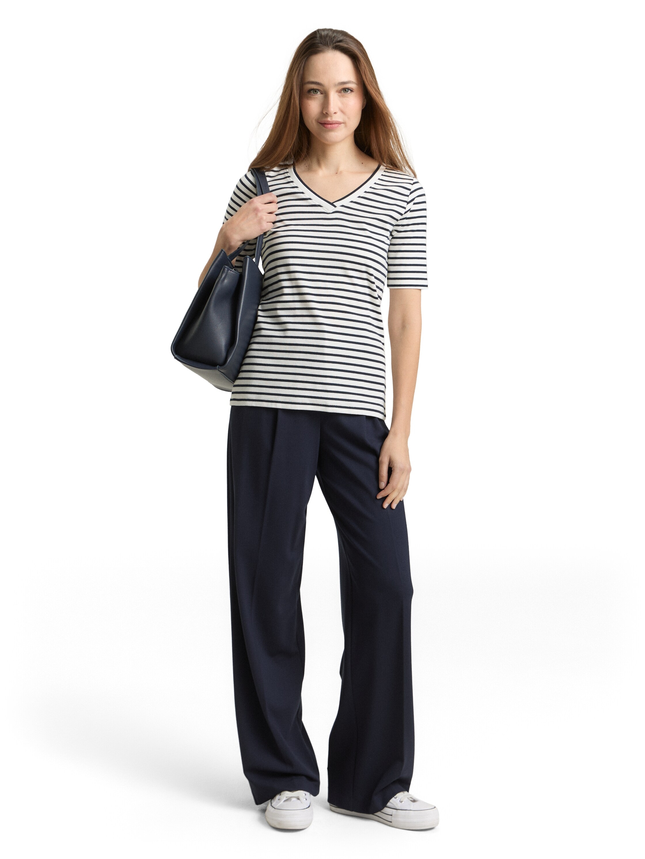 TOM TAILOR T-Shirt mit Kontrast Detail