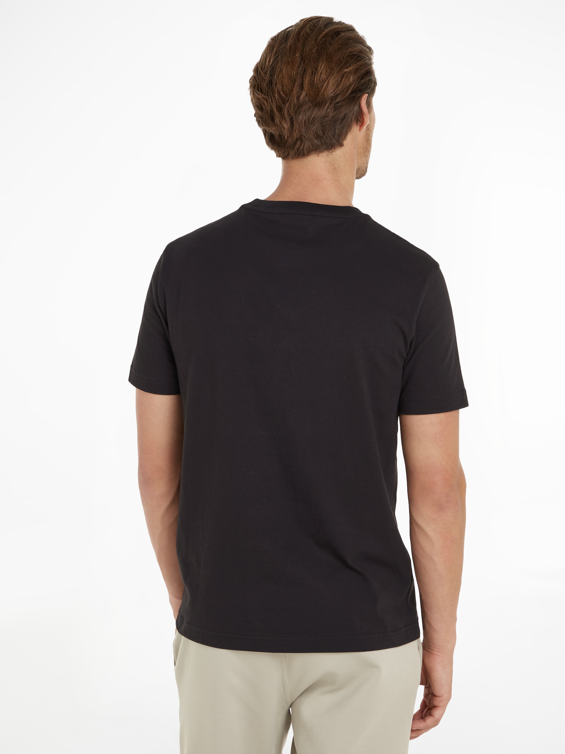 Calvin Klein T-Shirt »FLOCK LOGO T-SHIRT«, mit Logoschriftzug