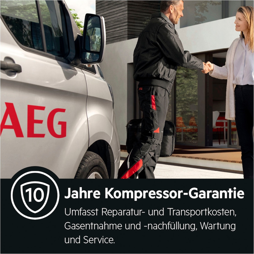 AEG Kühl-/Gefrierkombination »RCB732E5«, RCB732E5MX, 186 cm hoch, 59,5 cm breit