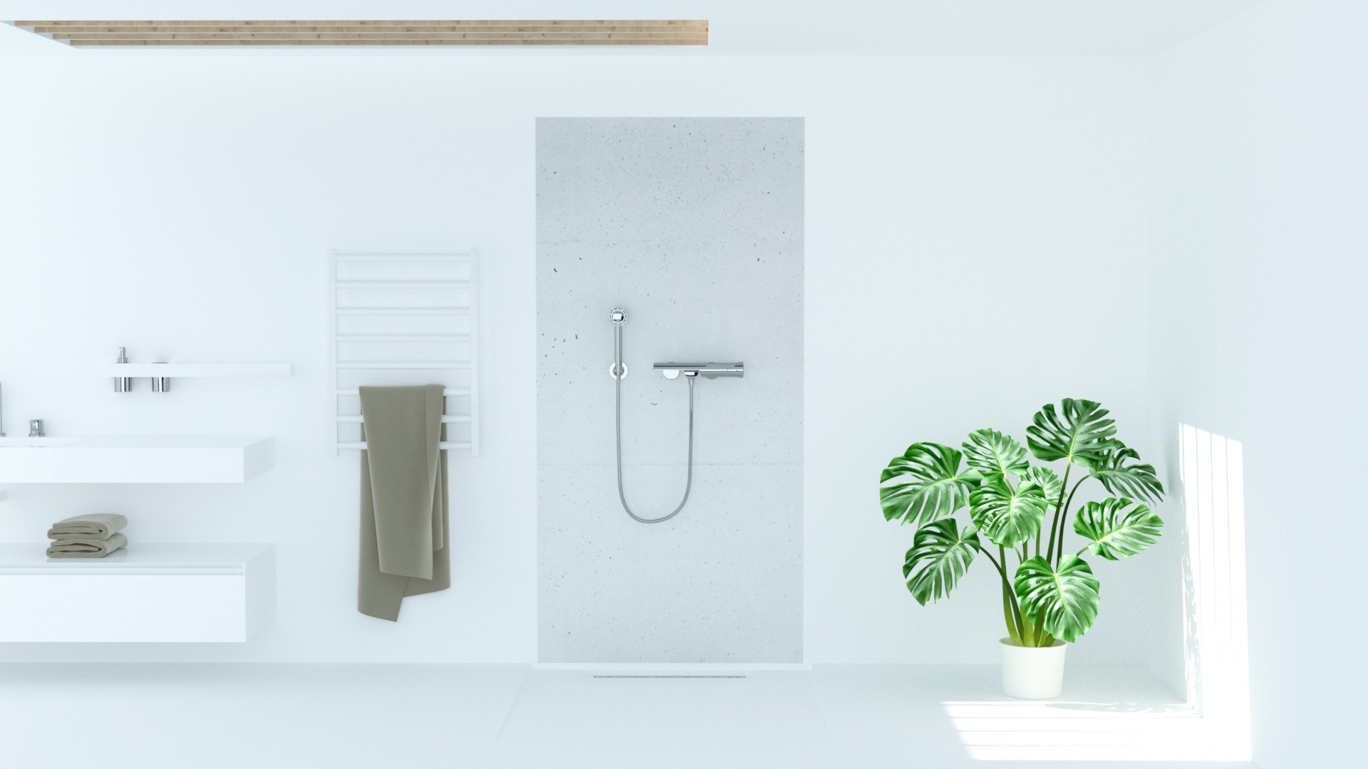 Sanotechnik Duschrückwand »Sanowall«, Höhe: 205 cm