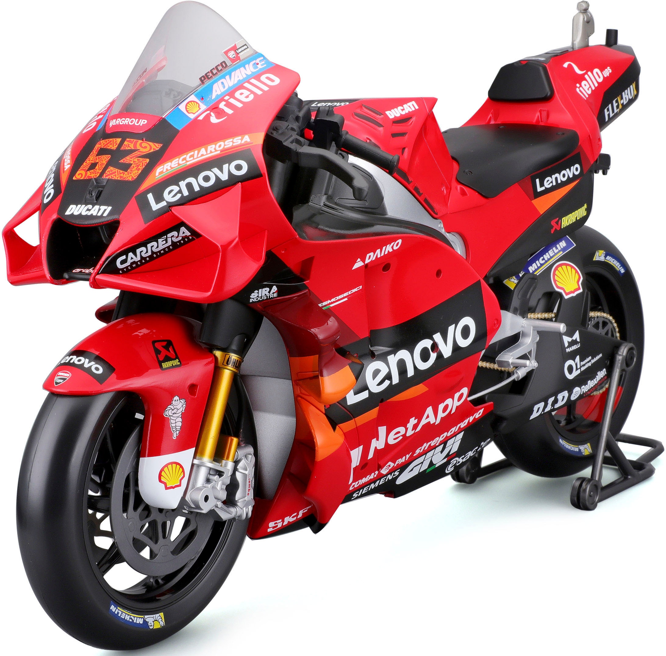 Maisto® Sammlerauto »Moto GP Ducati Lenovo ´22, #63 Francesco Bagnaia«, 1:6