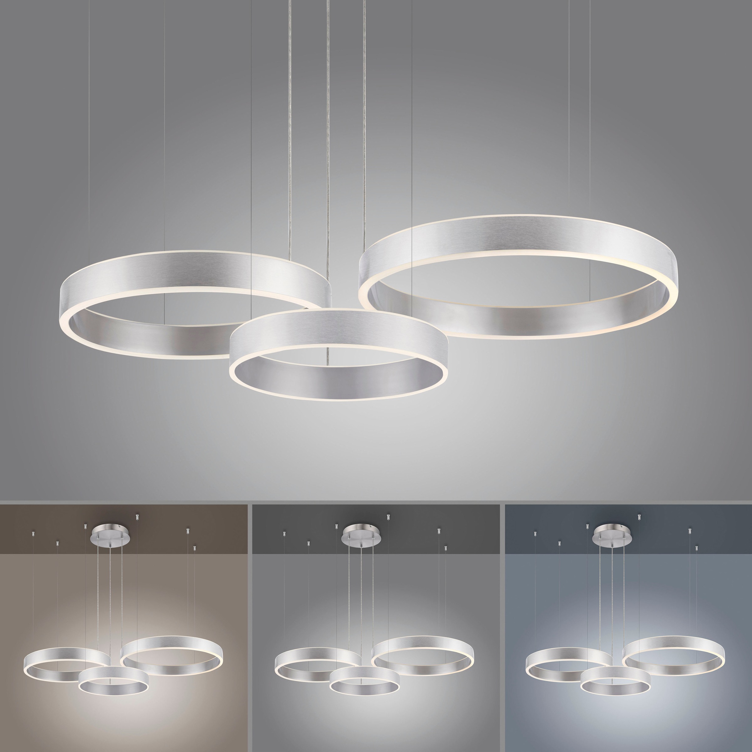 Paul Neuhaus Pendelleuchte »SCULLI«, 2 flammig, Leuchtmittel LED-Board | LED fest integriert