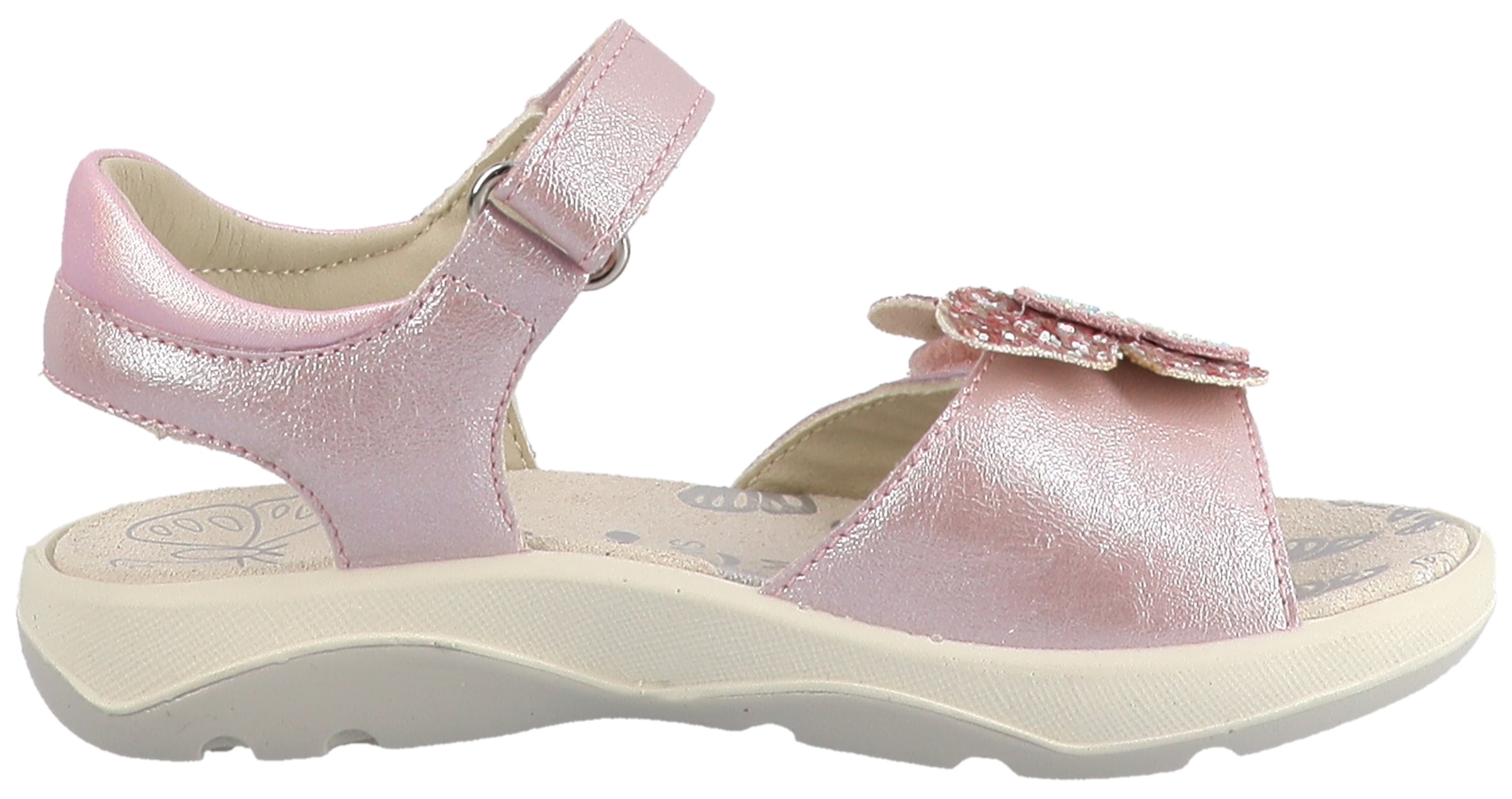 Lurchi Sandale »Farfalla«  , Klettschuh mit Strasssteinen, Größenschablone zum Download