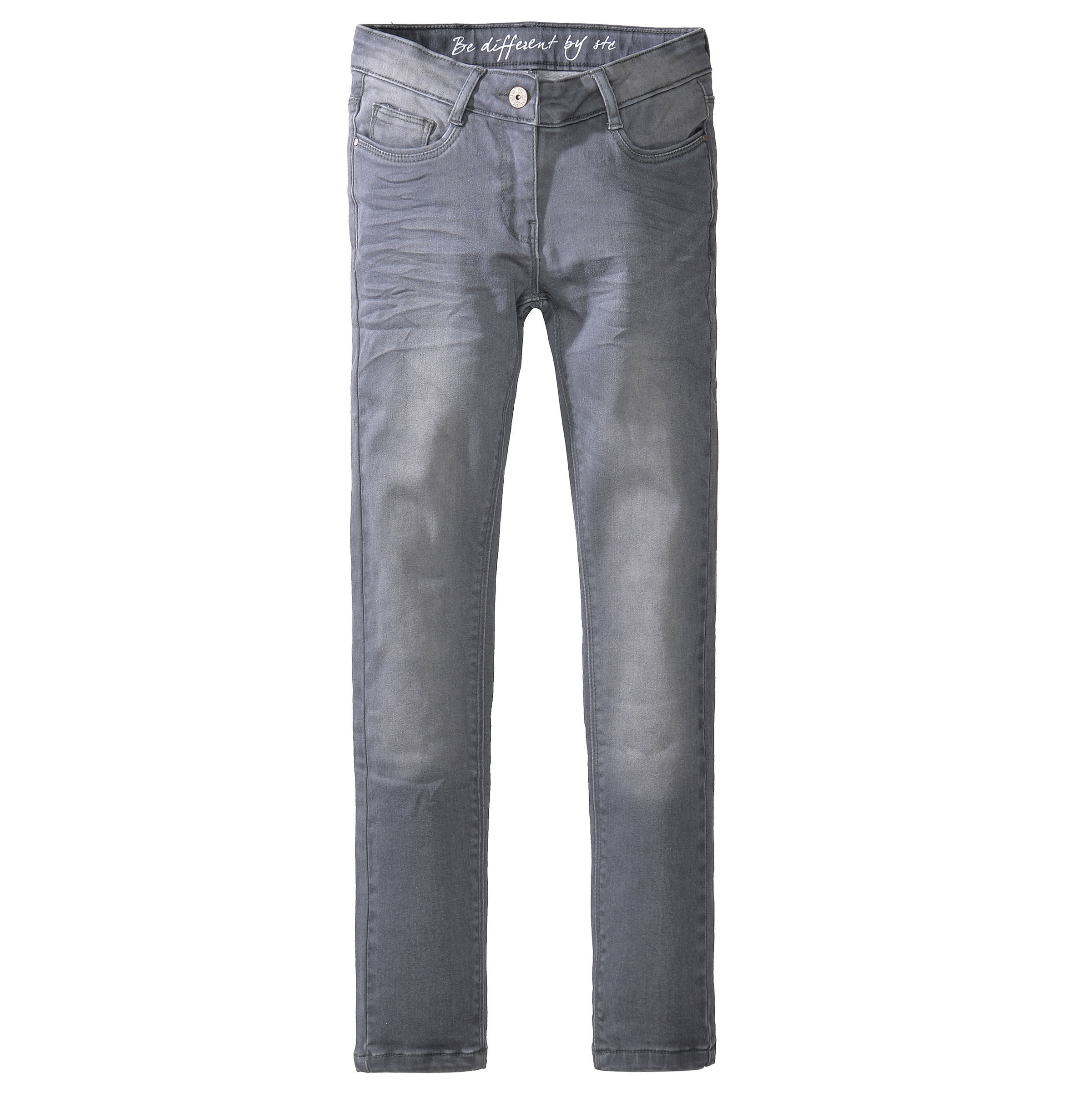 Staccato Mädchen 5-Pocket-Jeans Big Fit in grau, Größe 170