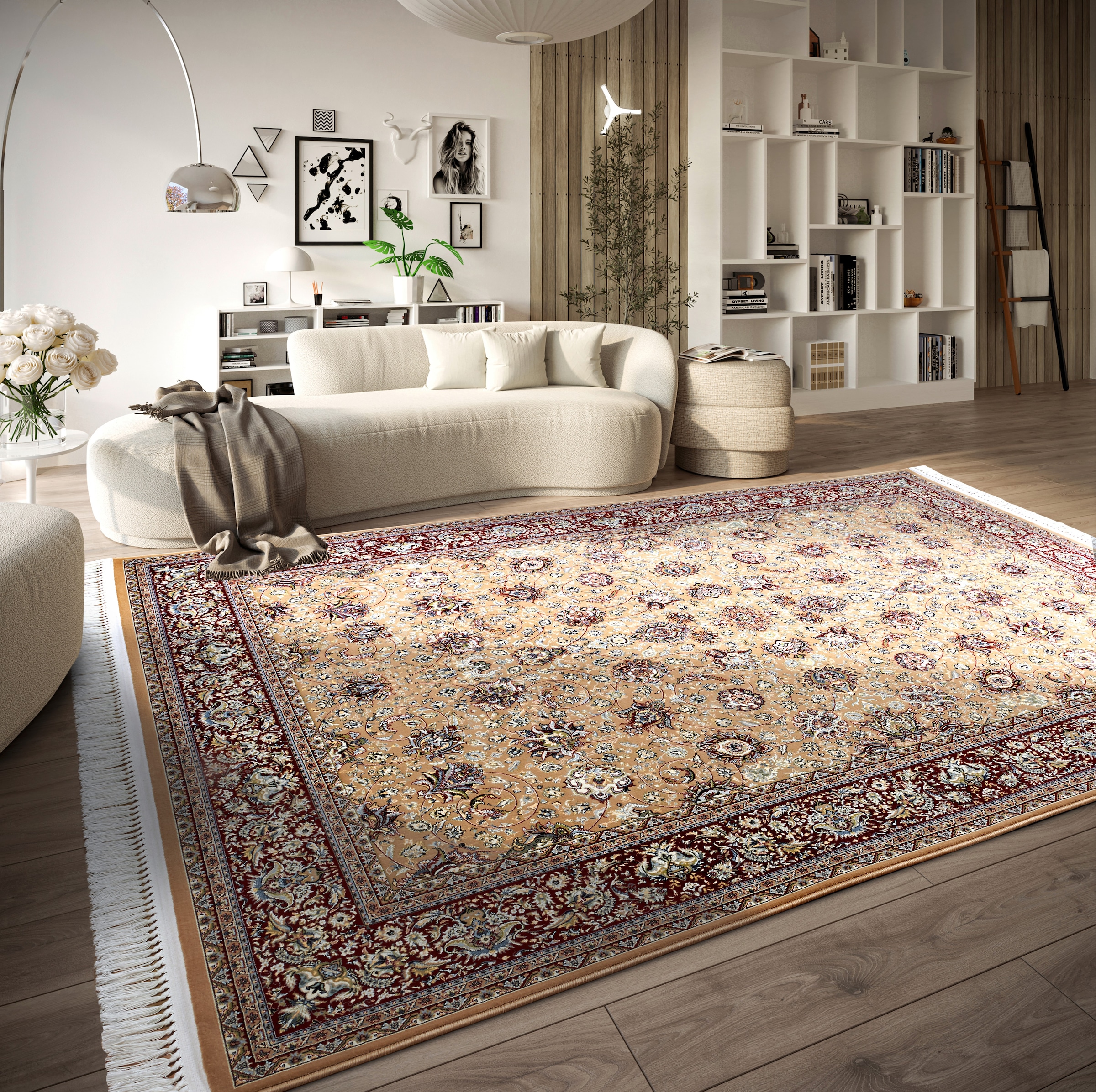 Villeroy & Boch Teppich »Alfred«, rechteckig, 7 mm Höhe, Orientalisch, Fransen, Wohnzimmer, Schlafzimmer, Klassisch, Kurzflor