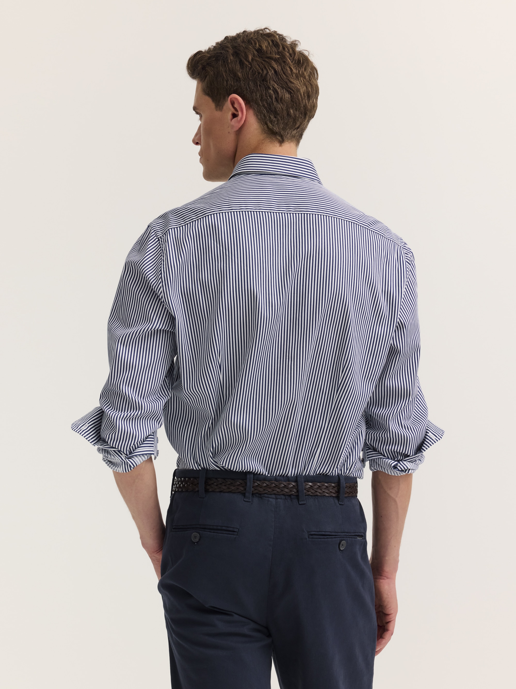 bugatti Businesshemd »Easy-Care« gestreift mit Satin-Optik
