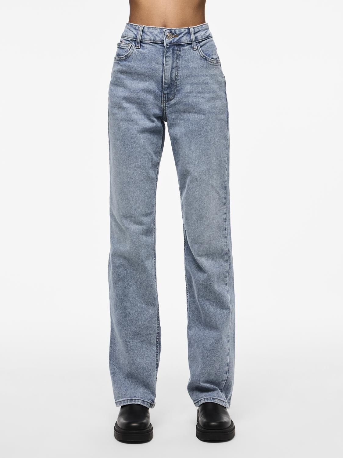 Straight-Jeans »PCKELLY HW STRAIGHT JEANS LB302 NOOS«