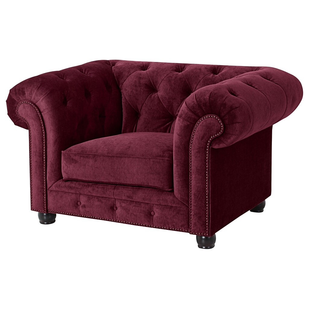 Max Winzer® Chesterfield-Sessel »Old England«, mit edler Knopfheftung