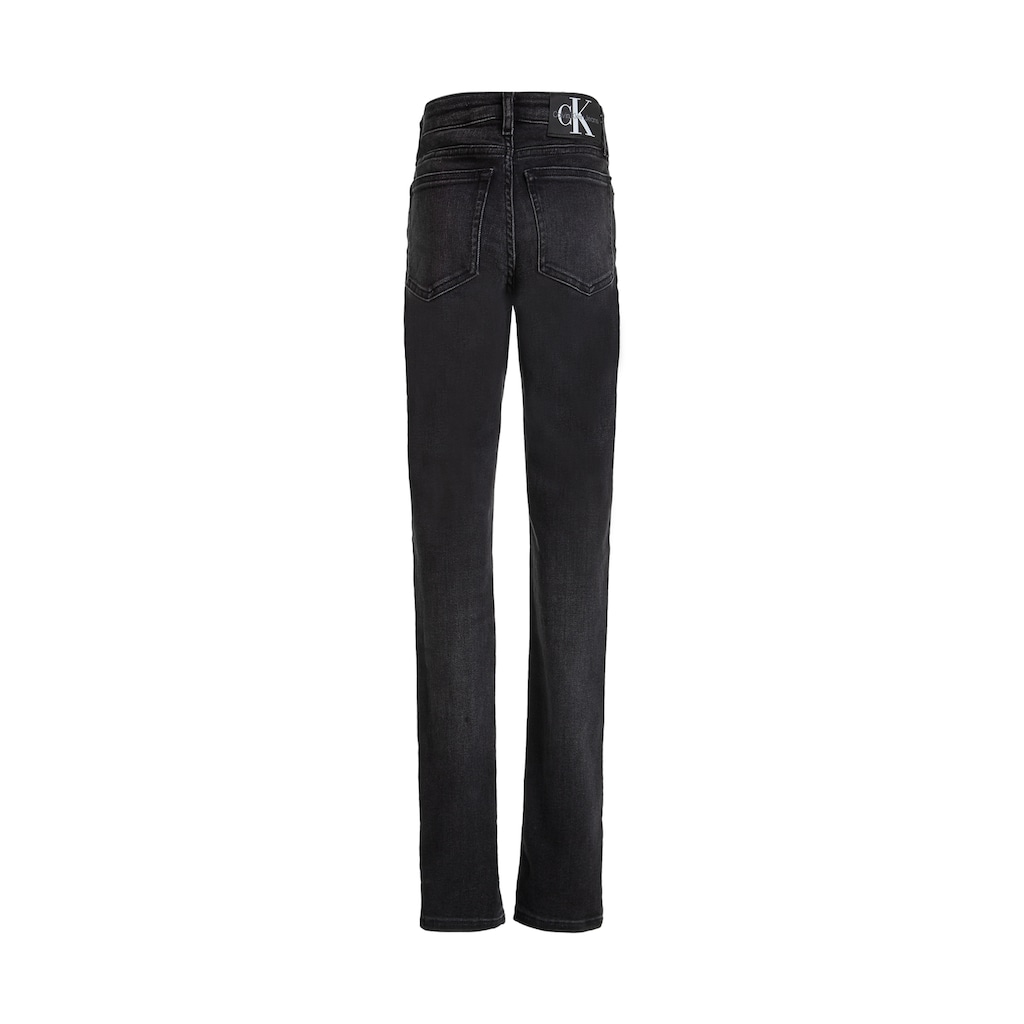 Calvin Klein Jeans Skinny-fit-Jeans »SKINNY MR SLIT OPTIC BLACK«, für Kinder bis 16 Jahre