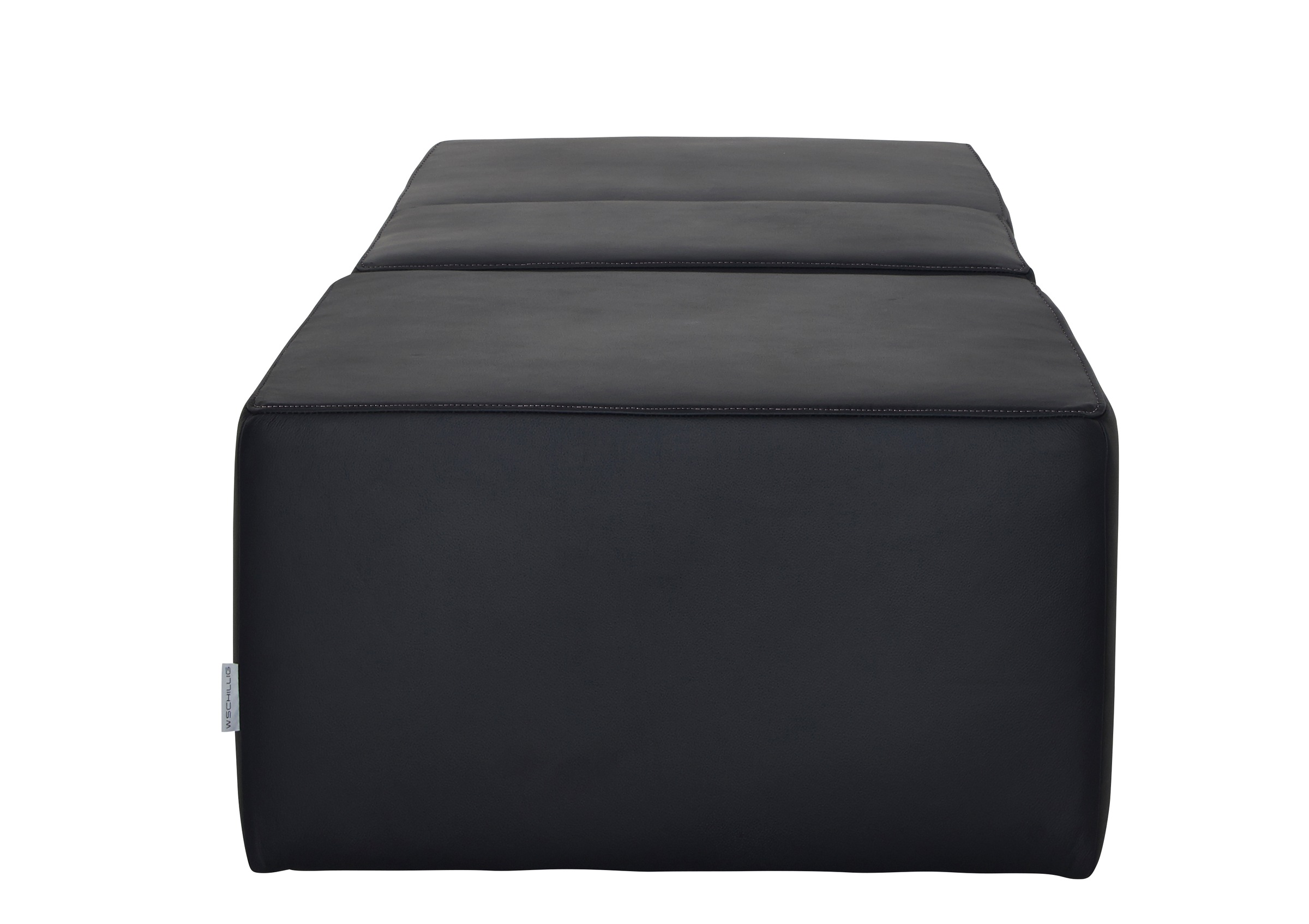 W.SCHILLIG Hocker »taboo« ausziehbar, inklusive Zwischenablage, mit Kontrastnaht