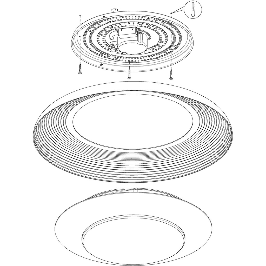 EGLO Deckenleuchte »CANICOSA 2«, 1 flammig-flammig