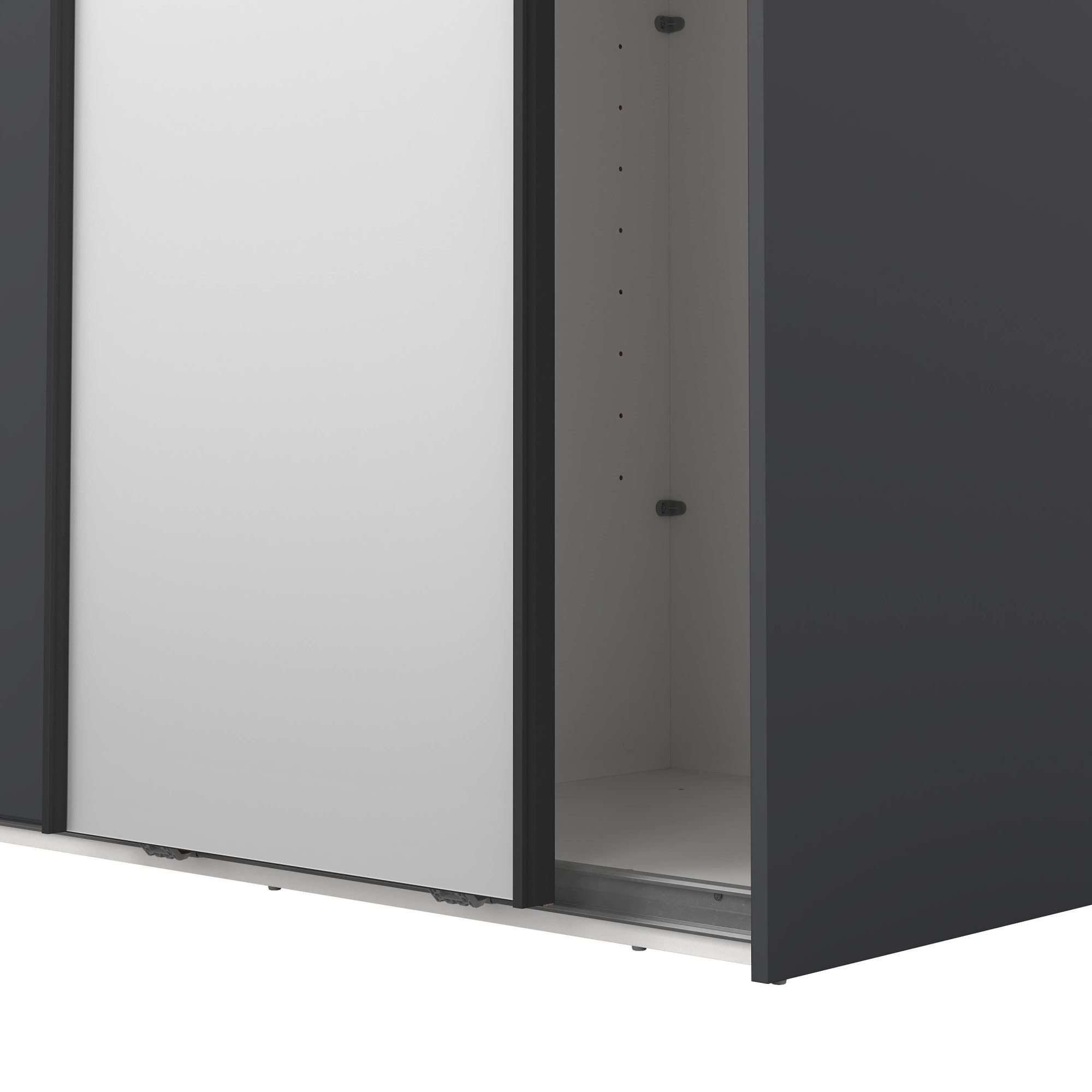 Home affaire Schwebetürenschrank »Como, Kleiderschrank, Schlafzimmerschrank« 1 Schwebetür, 1 Spiegelschiebetür, Kleiderstange, Einlegeboden