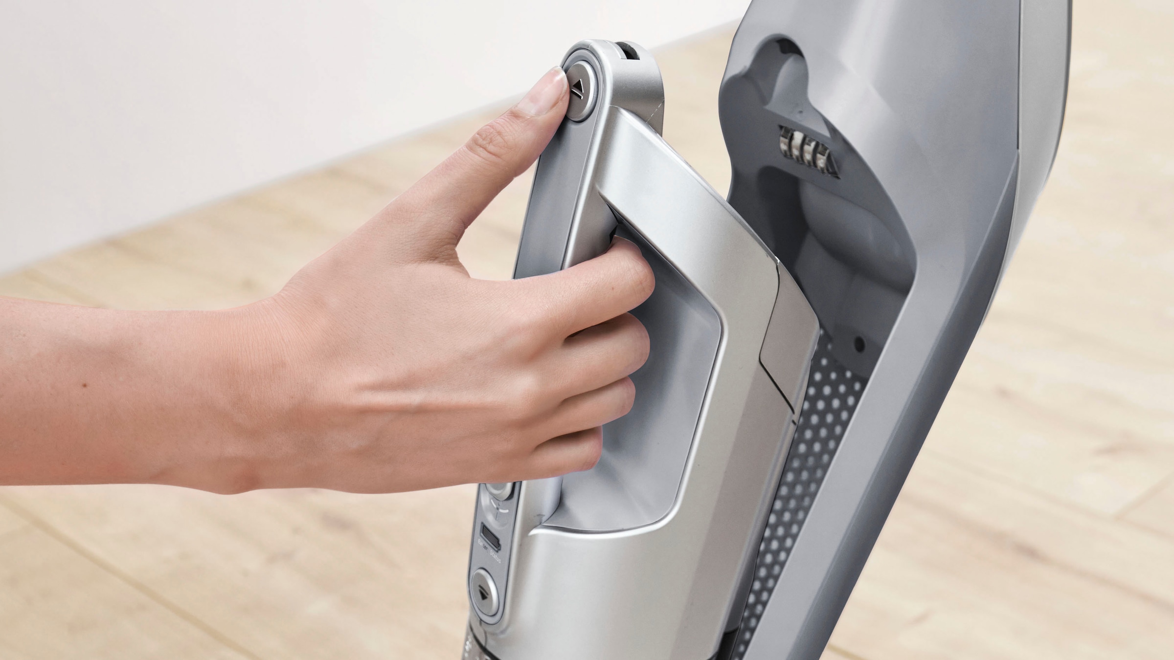 BOSCH Akku-Hand-und Stielstaubsauger »Flexxo Gen 2 Serie 4 BBH3K2801«, 28 V, Power Düse mit LED, integriertes Zubehör, silber