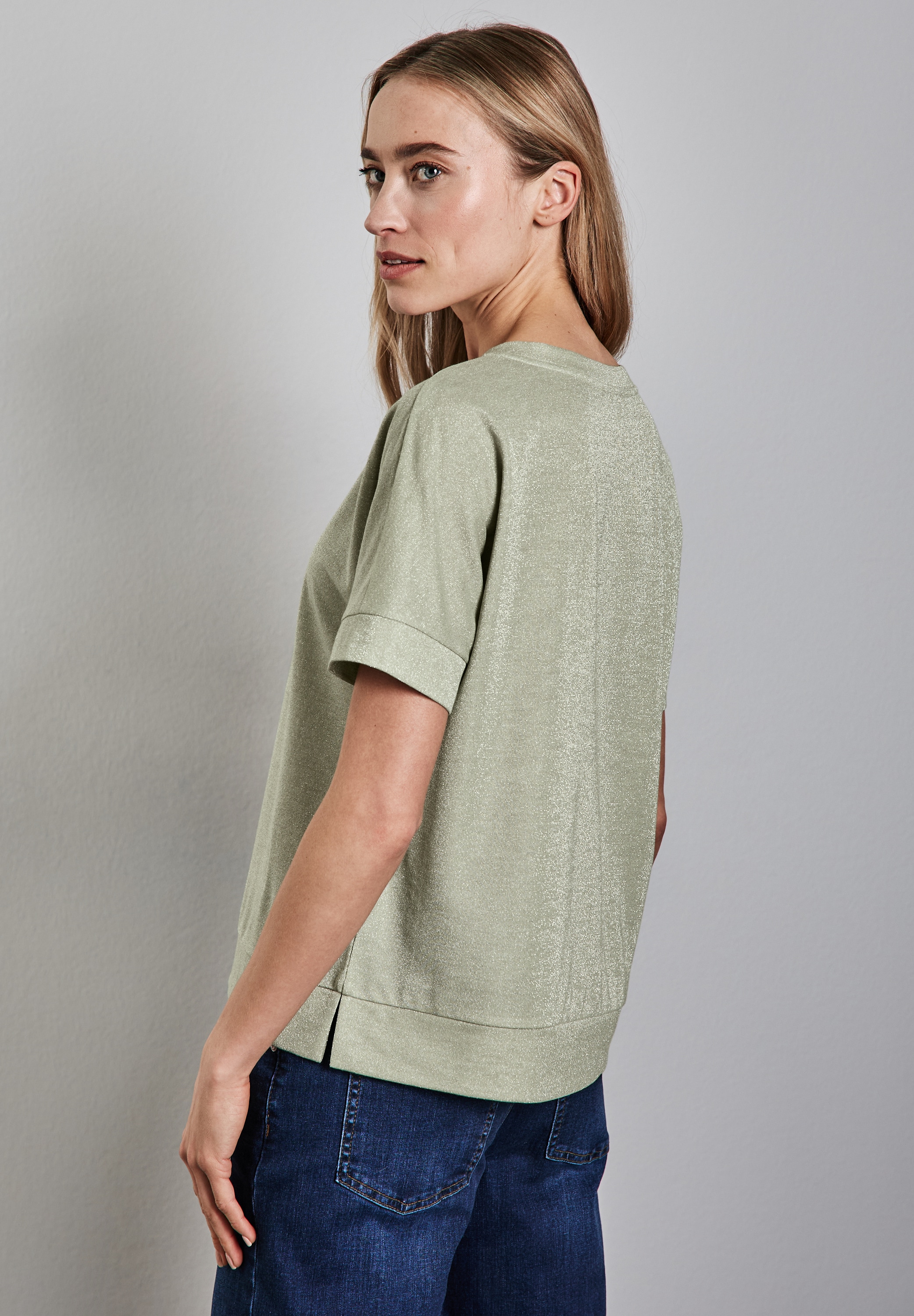 STREET ONE T-Shirt, mit Glitzerdetails