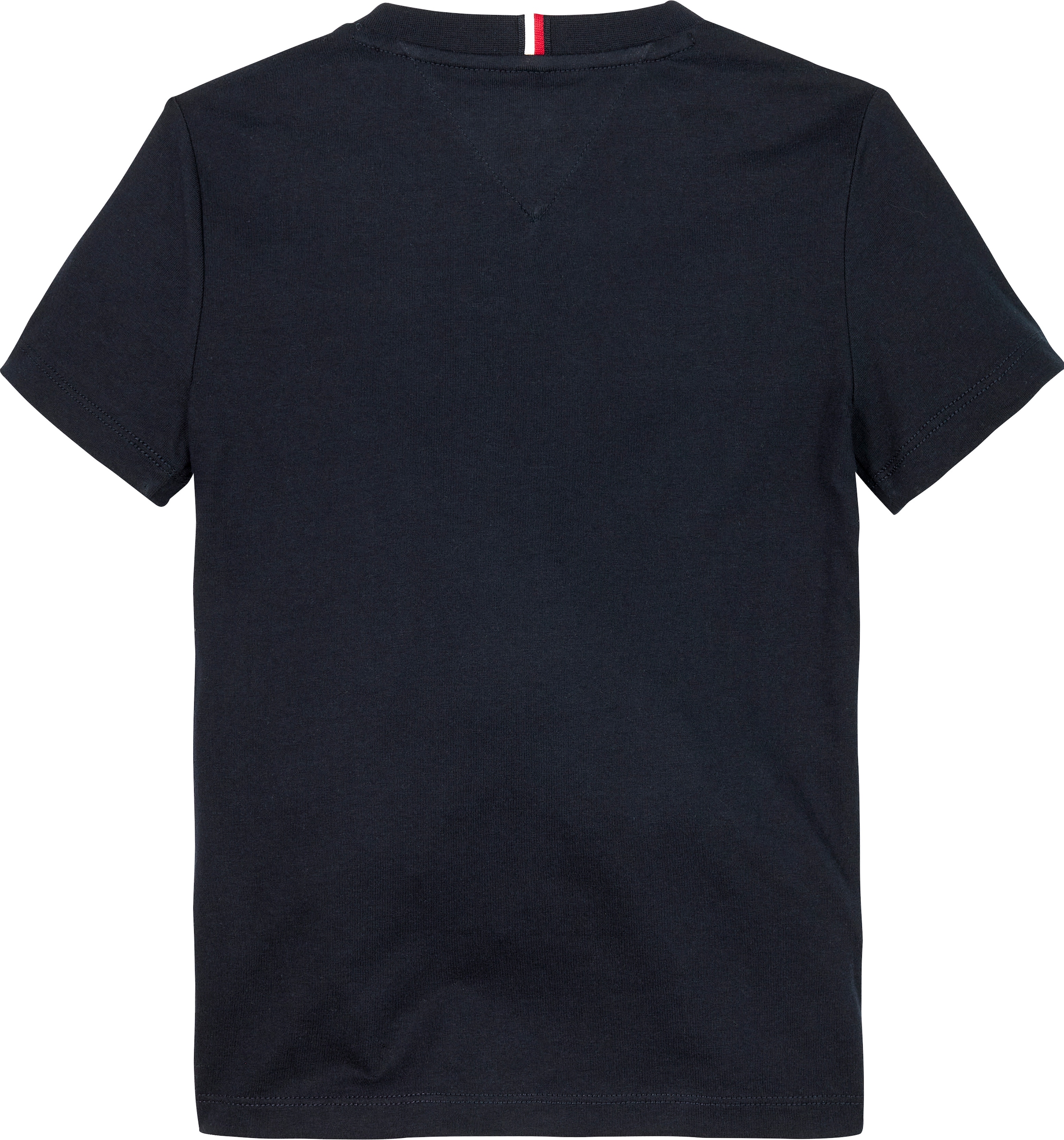 Tommy Hilfiger T-Shirt »TH RIB REG TEE SS«, in Rippenoptik, mit Logoschriftzug