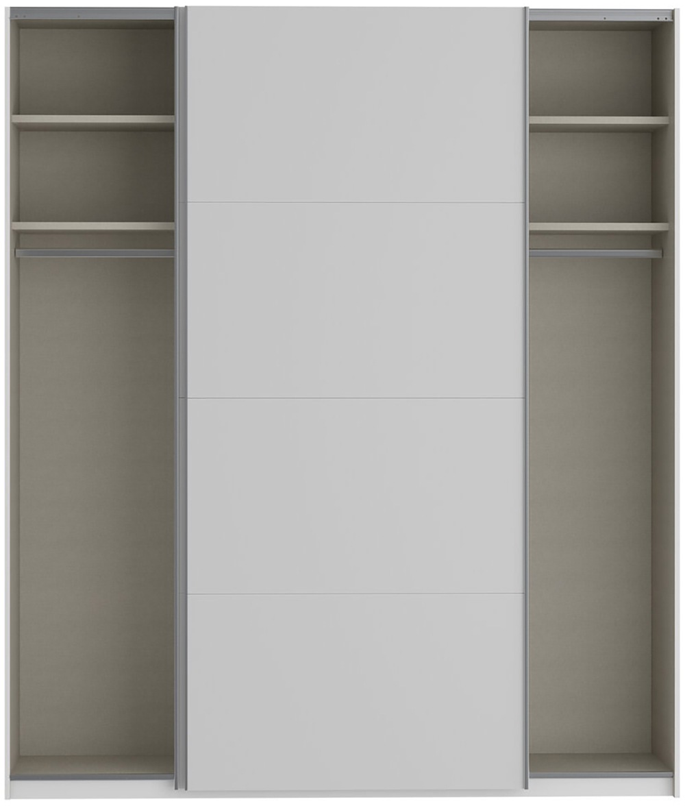 FORTE Schwebetürenschrank »Fittio, Made in Europe, 2 Schiebetüren, modernes Design«, Höhe 2,35 mtr, stehende Montage