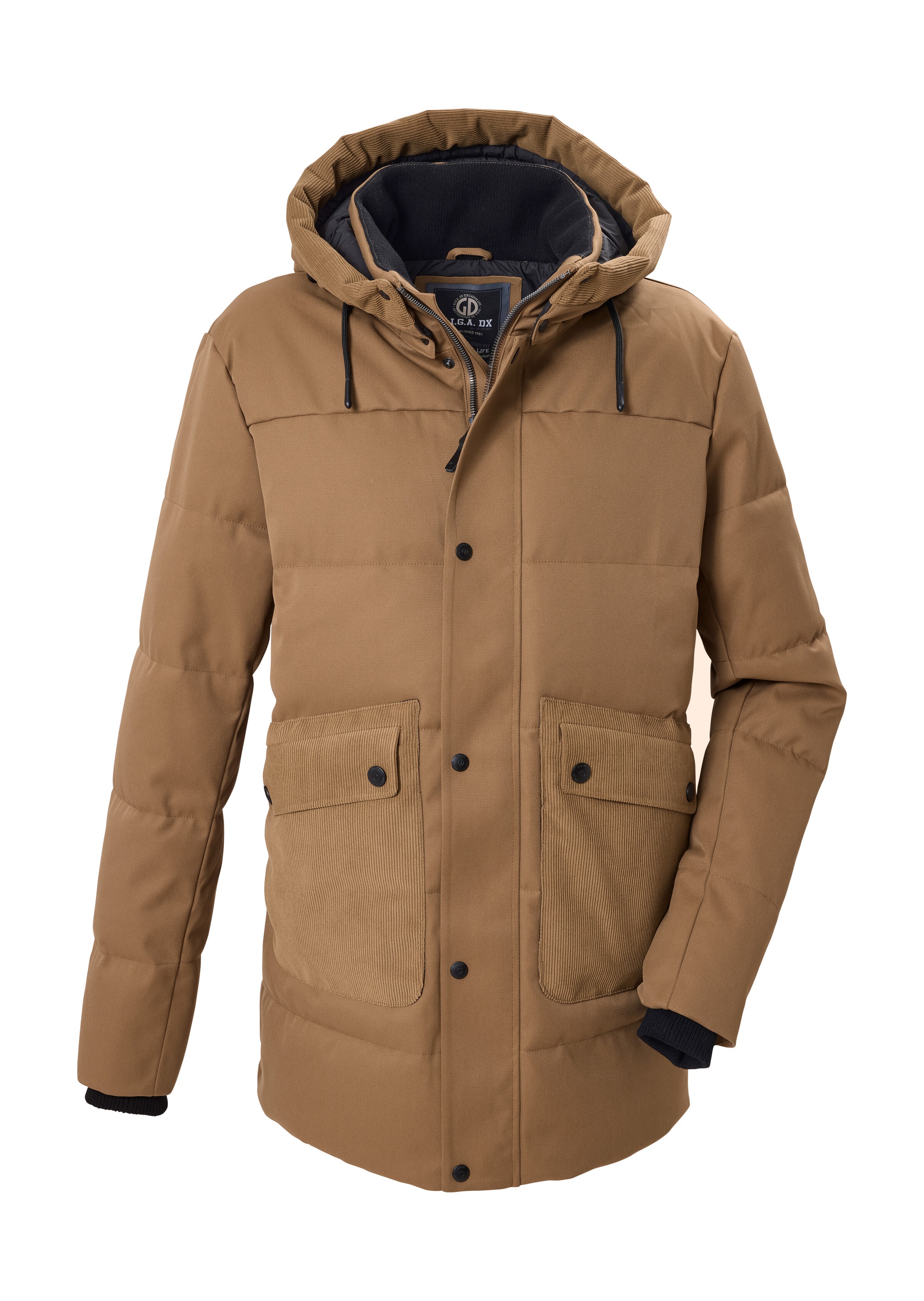 G.I.G.A. DX by killtec Steppjacke »GW 22 MN QLTD JCKT« Wasser- und windabweisende Steppjacke mit abnehmbarer Kapuze