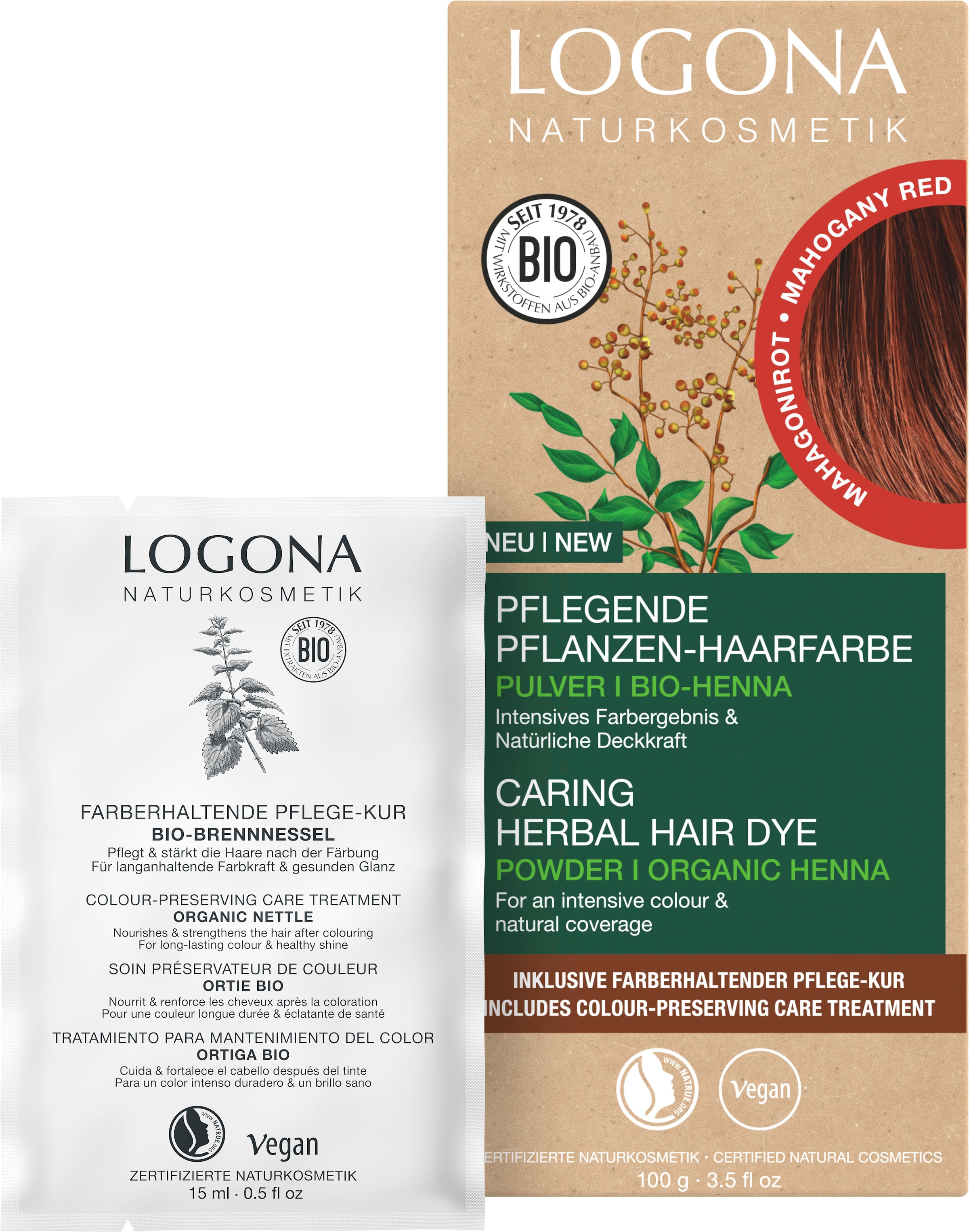 LOGONA Haarfarbe »Pflanzen-Haarfarbe Pulver«