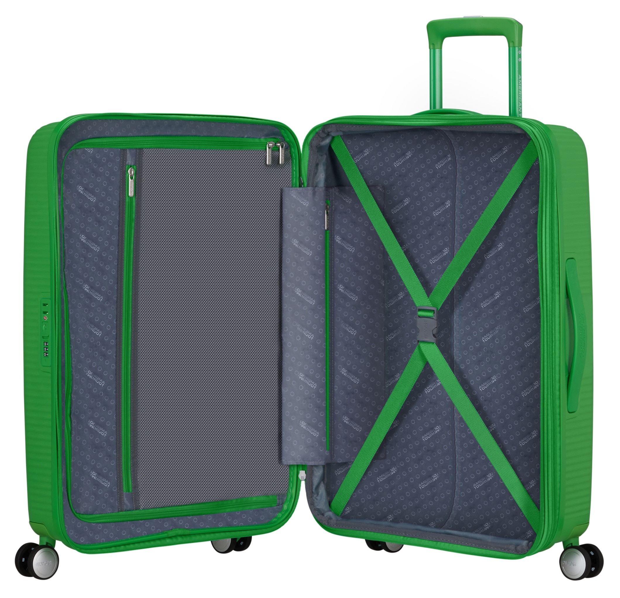 American Tourister® Hartschalen-Trolley »SOUNDBOX 67«, 4 St. Rollen, Koffer Reisegepäck Koffer mittel groß Reisekoffer TSA-Zahlenschloss