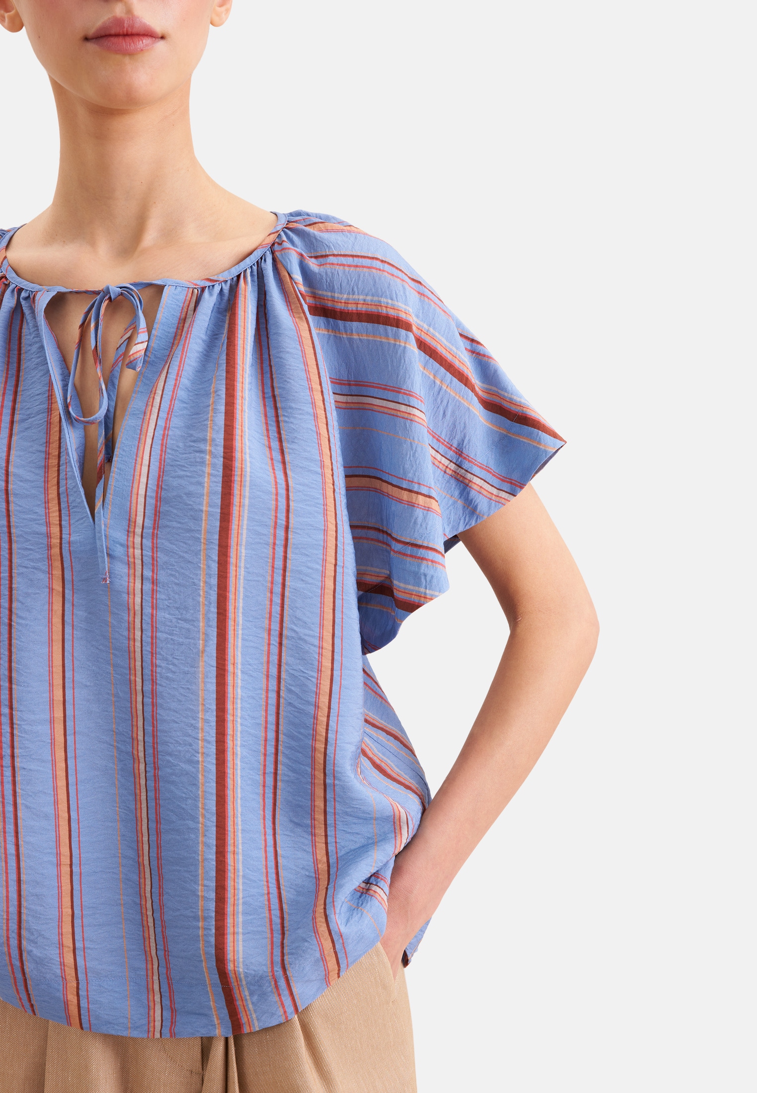 seidensticker Klassische Bluse Tunika Gestreift