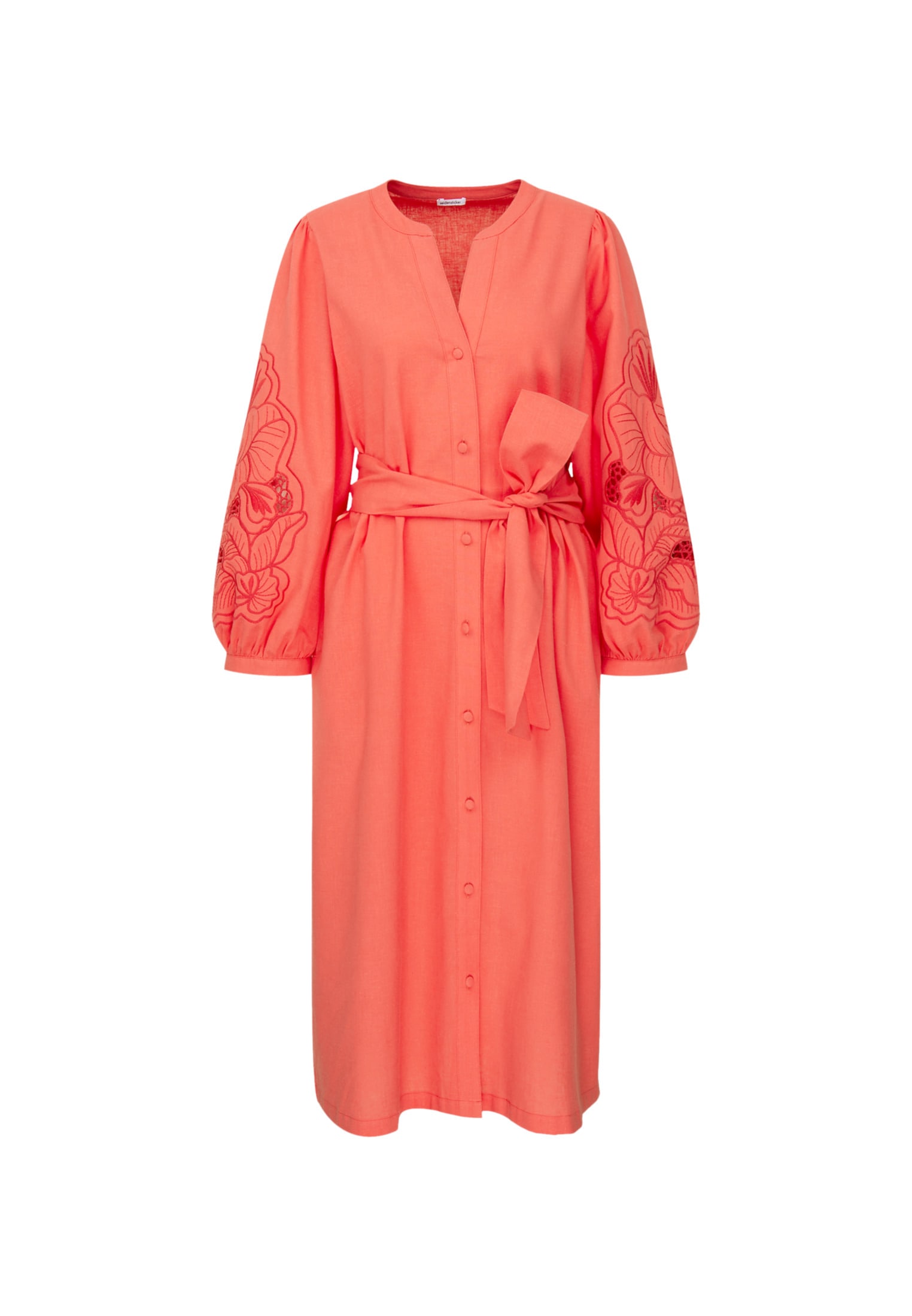 seidensticker Sommerkleid »Schwarze Rose«, 7/8-Arm Rundhals Uni