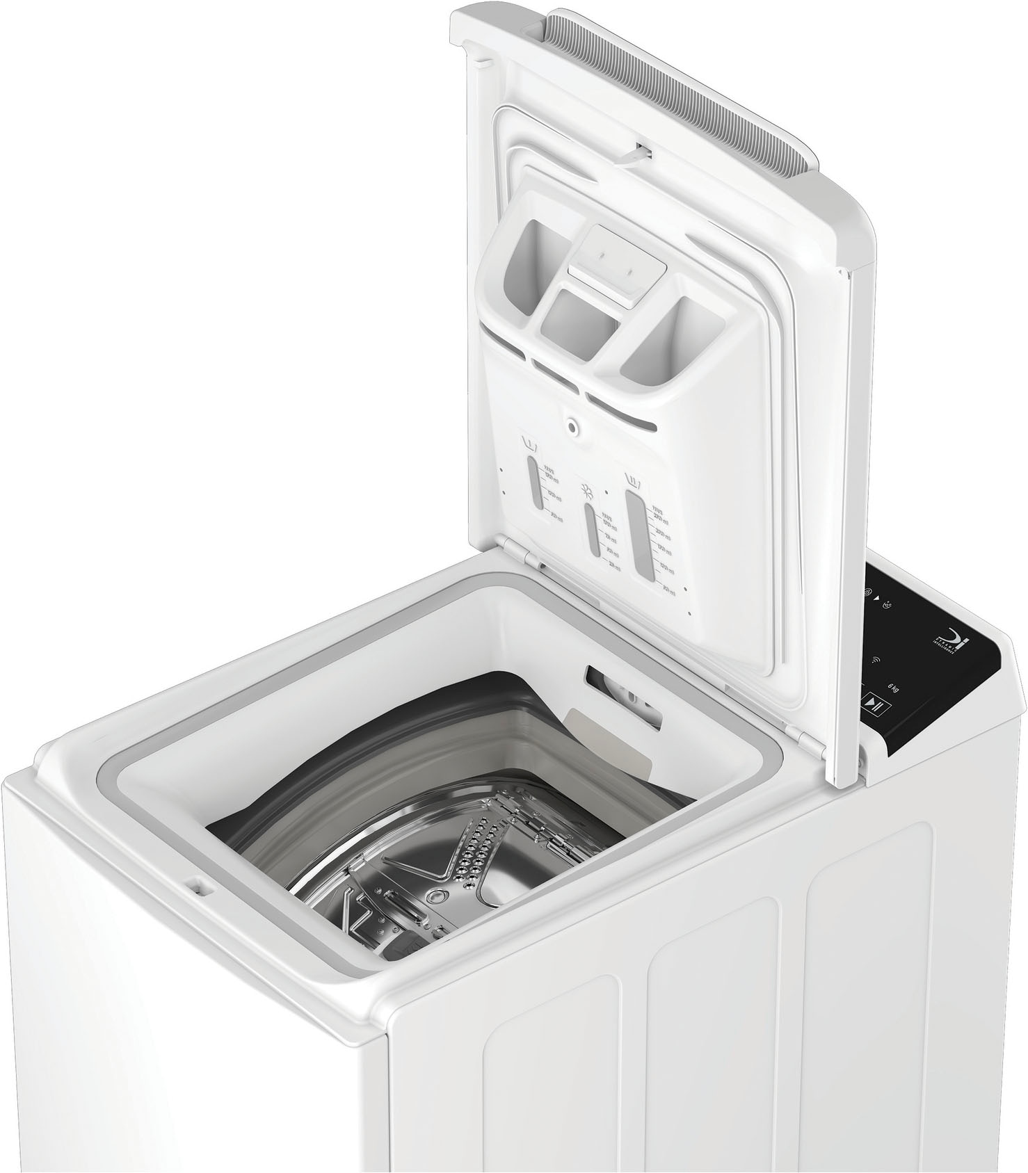 BAUKNECHT Waschmaschine Toplader »TBK 61A BW« 6 kg 1200 U/min HomeWhiz – smarte Vernetzung für mehr Komfort