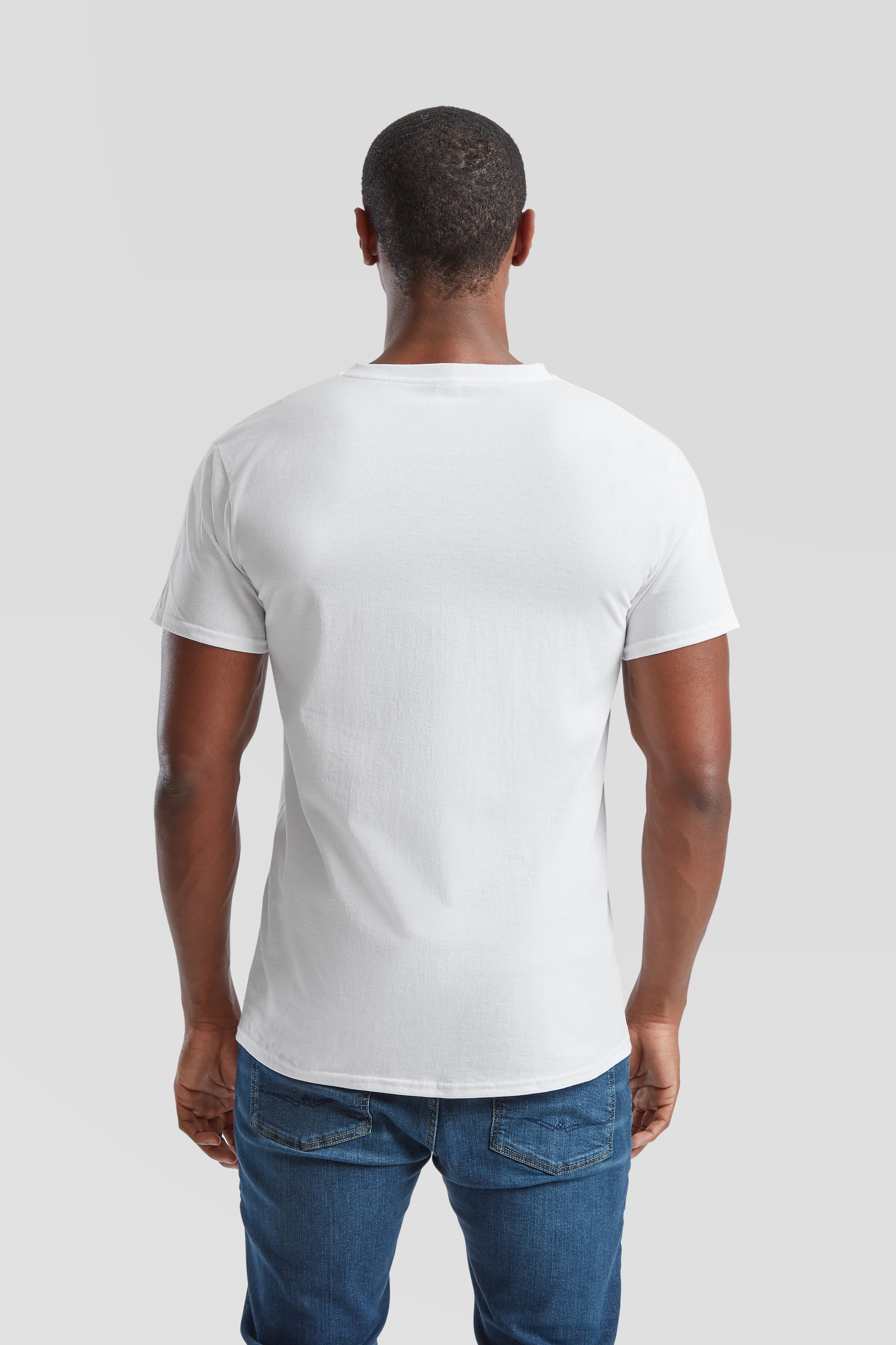 Fruit of the Loom T-Shirt, 6 Stk. aus Baumwolle, V-Ausschnitt, 6-teilig
