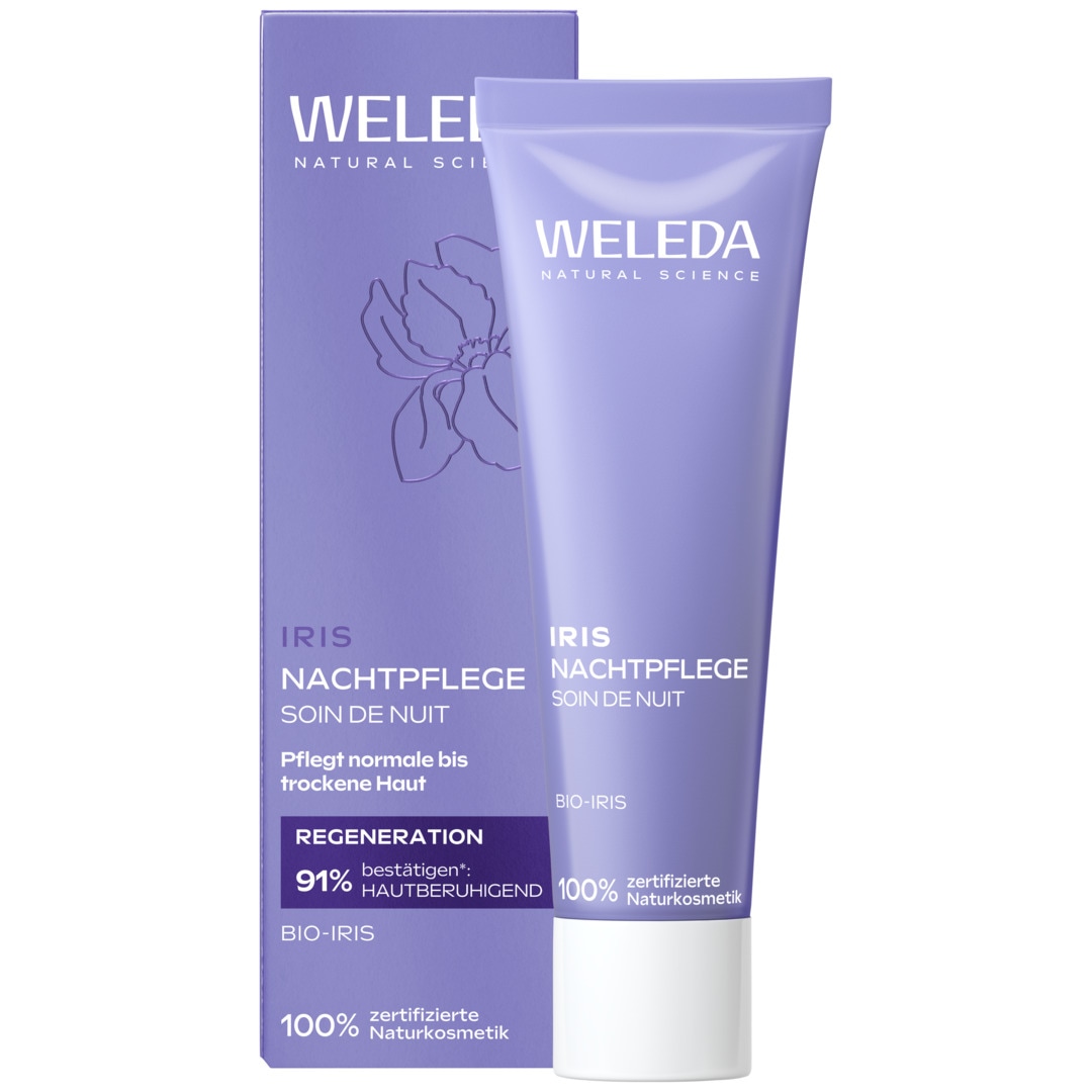 WELEDA Nachtcreme »IRIS NACHTPFLEGE« für normale bis Mischhaut, feuchtigkeitsspendend, entspannend