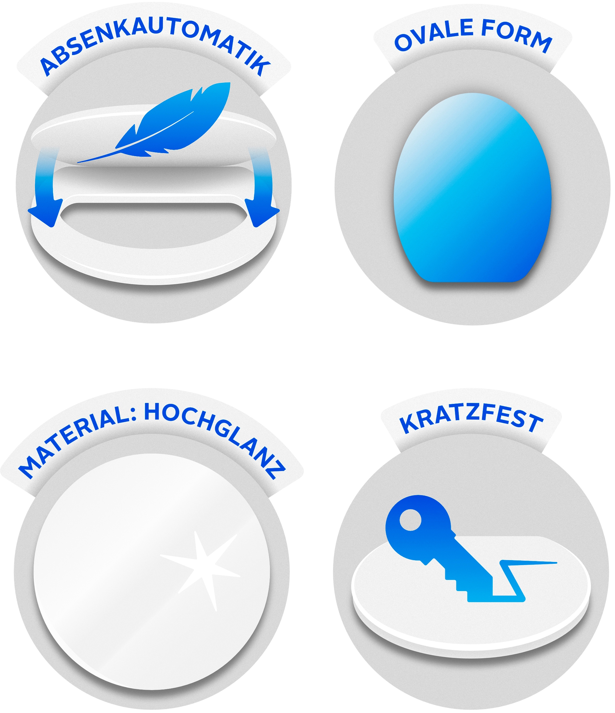 welltime WC-Sitz »Seestern«, mit Absenkautomatik, MDF, kratzfest