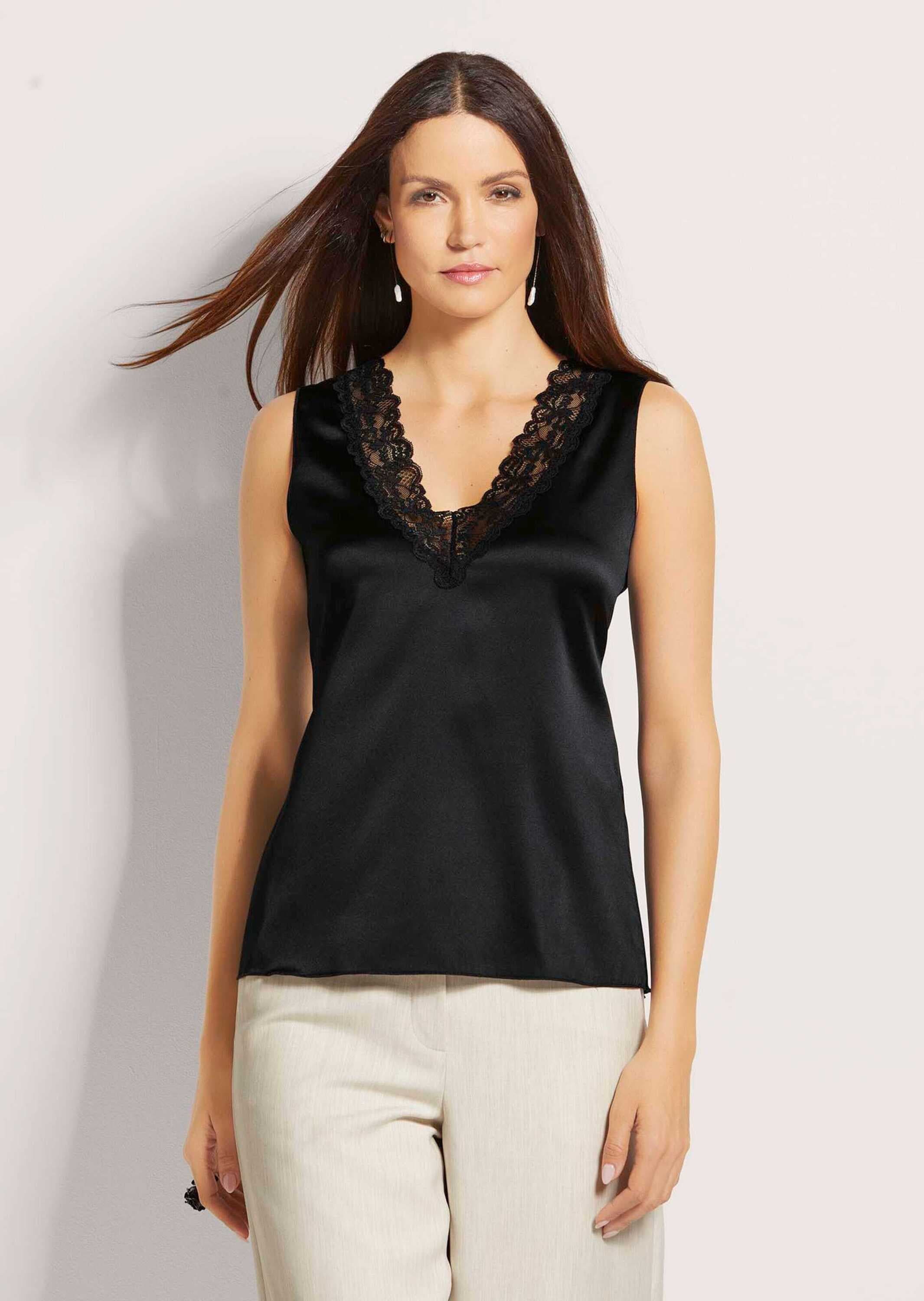 MADELEINE Trägertop »Top Lingerie-Top aus Seidensatin«