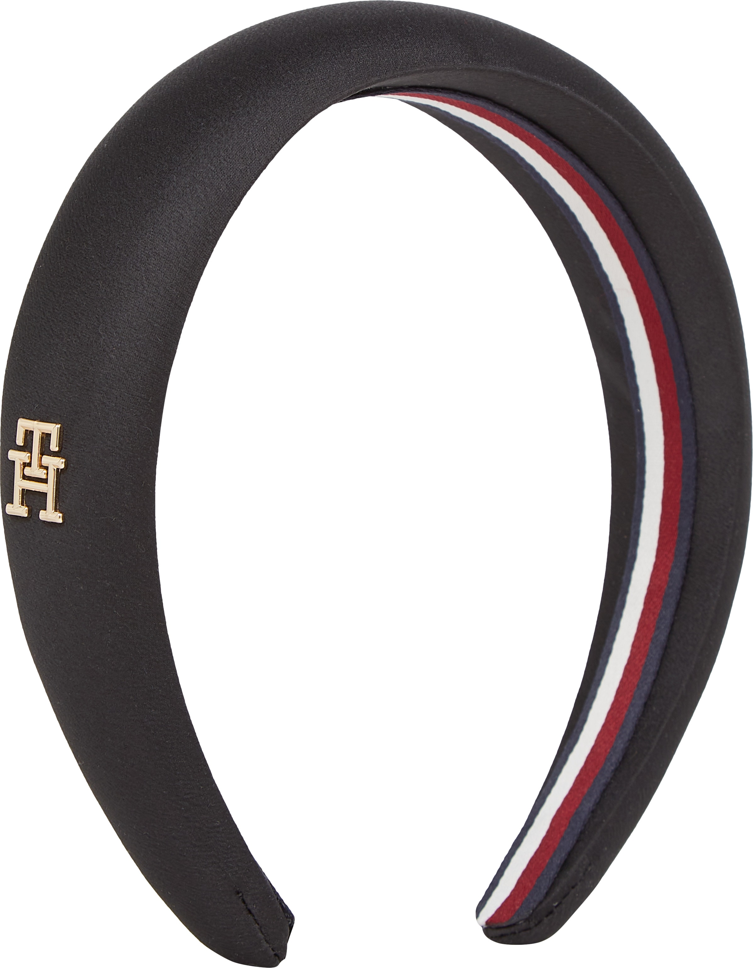 TOMMY HILFIGER Stirnband »ELEVATED CHIC HEADBAND«, Logoemblem, weiche Haptik, Premium Haarreifen