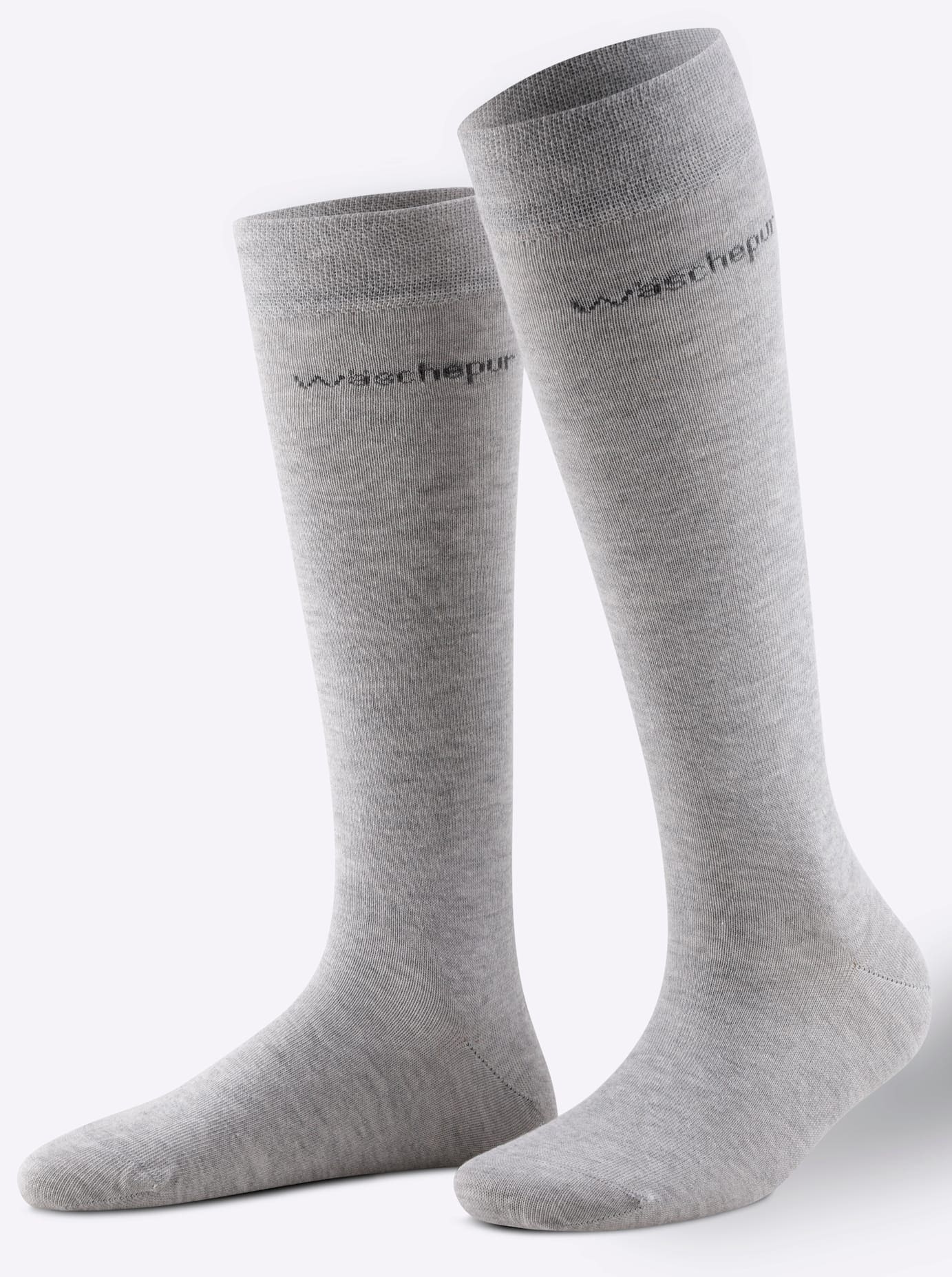 Wäschepur Damen Kniestrümpfe 3 Paar tlg. in grau, Größe 3