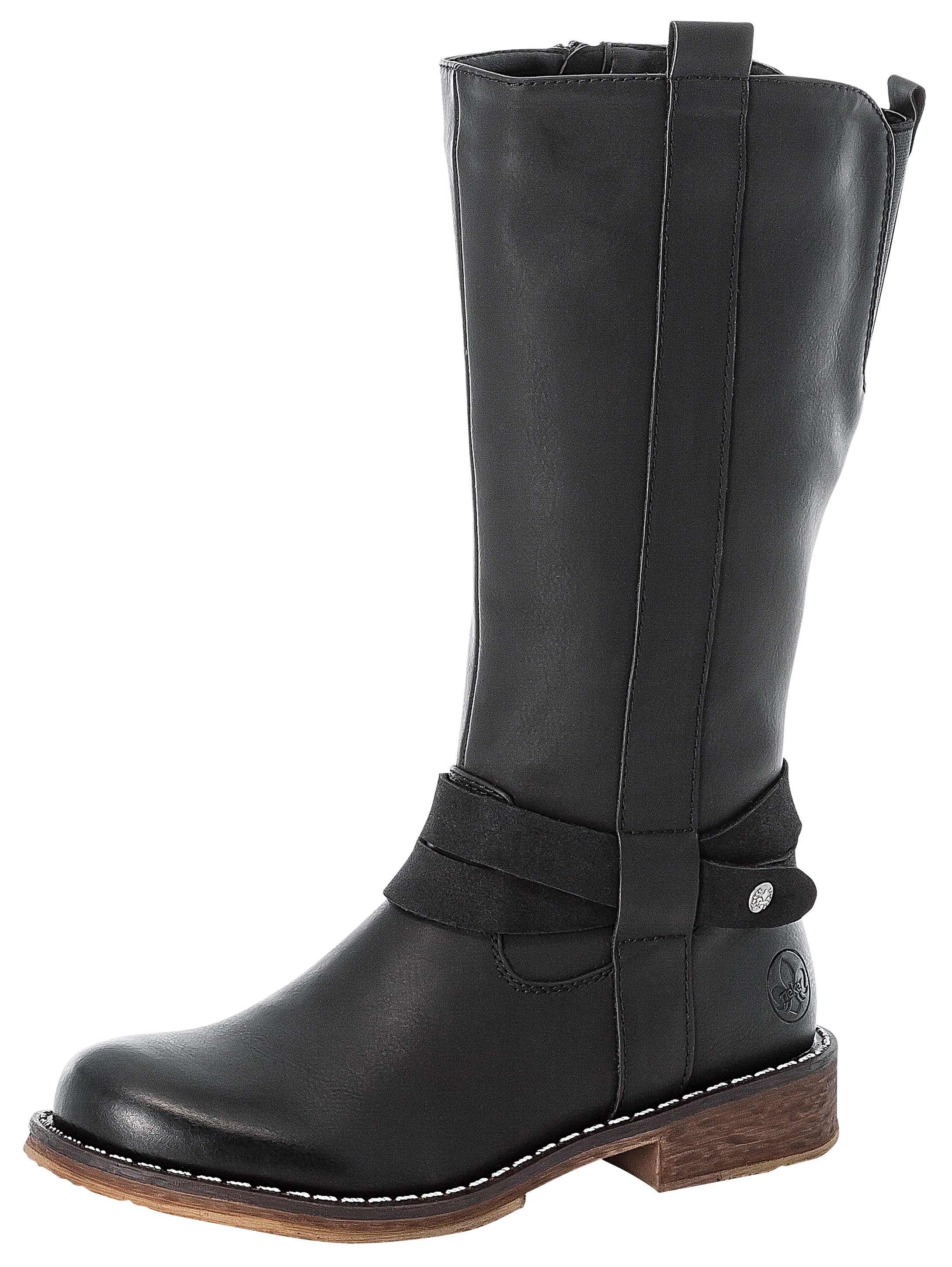 Rieker Stiefel, mit Zierband am Schaft